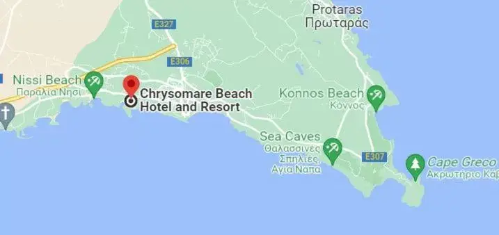 Natural landscape, Bird's-eye View in Chrysomare Beach Hotel & Resort