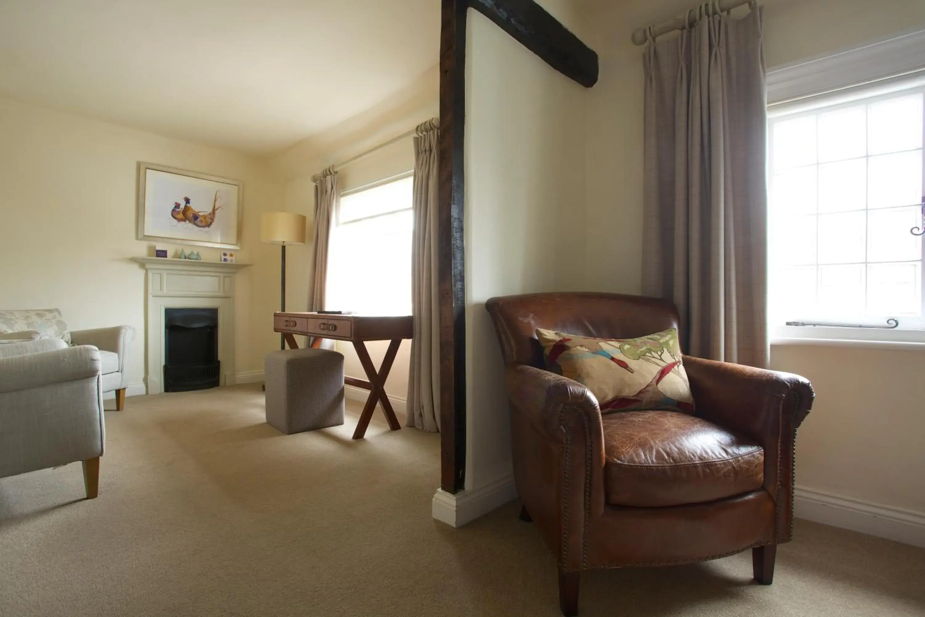 Bedroom, Seating Area in The Royal Oak, Yattendon