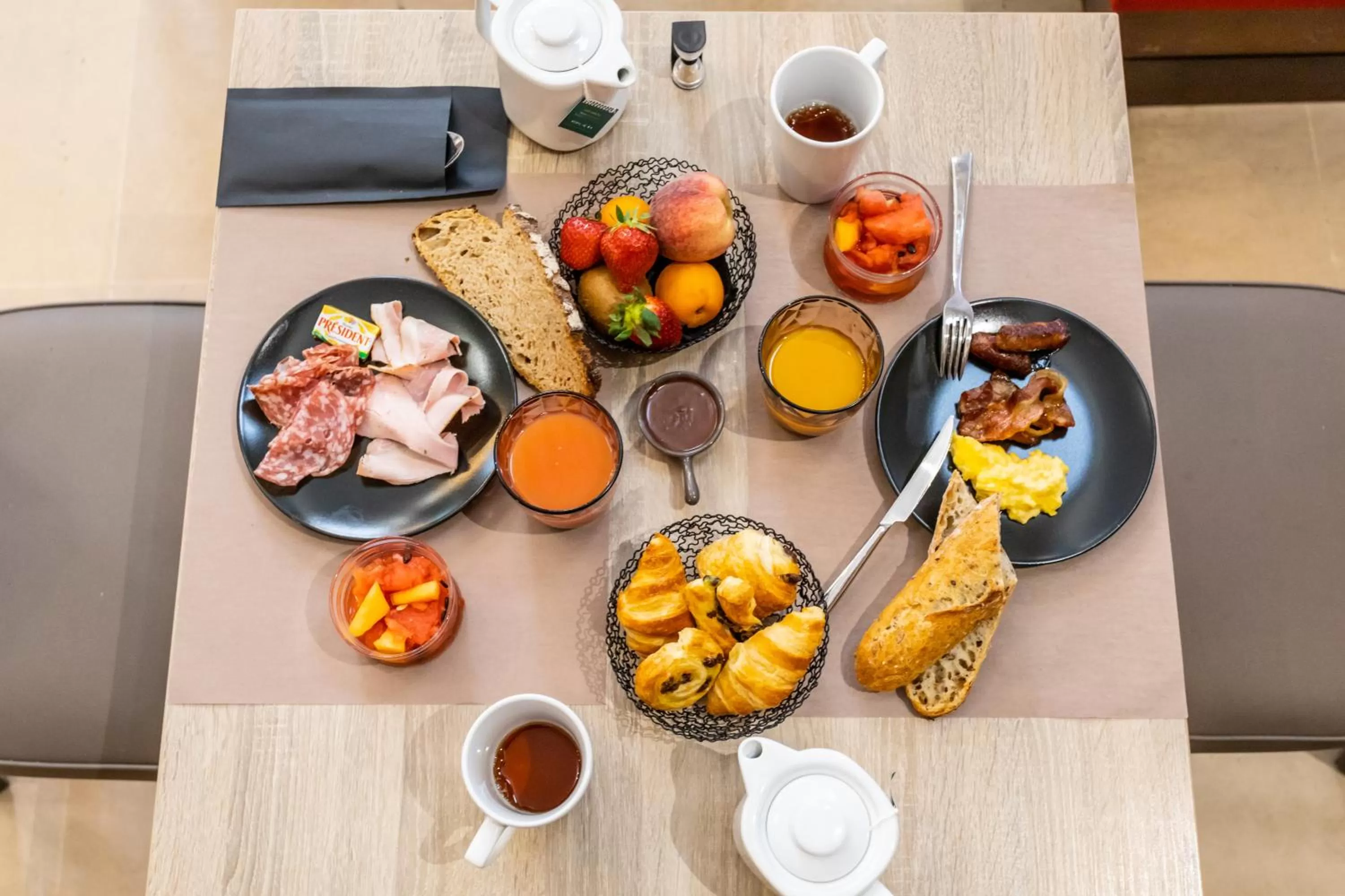 Buffet breakfast in Hotel De Bourbon Grand Hotel Mercure Bourges