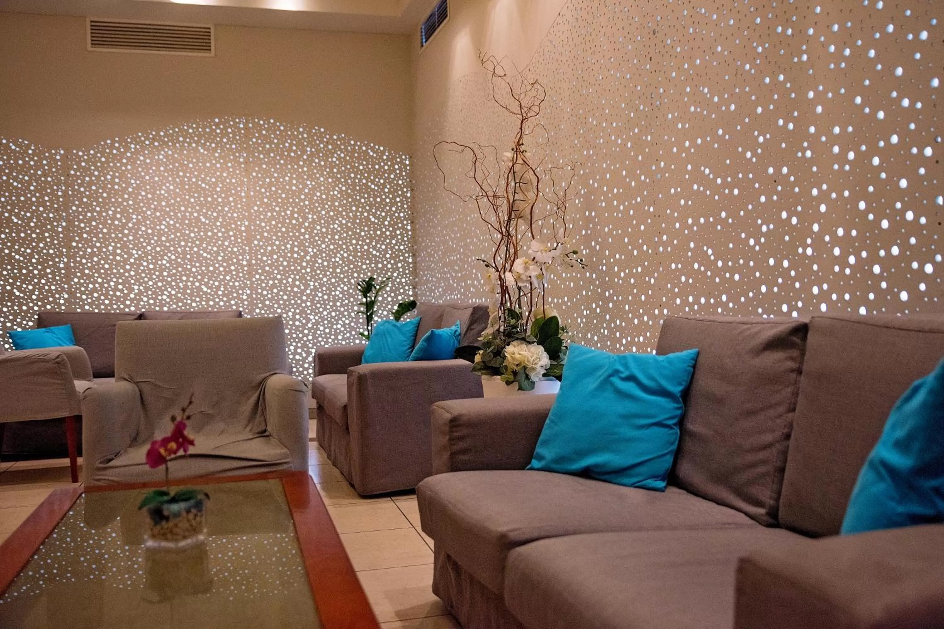 Lounge or bar in Pyramos Hotel