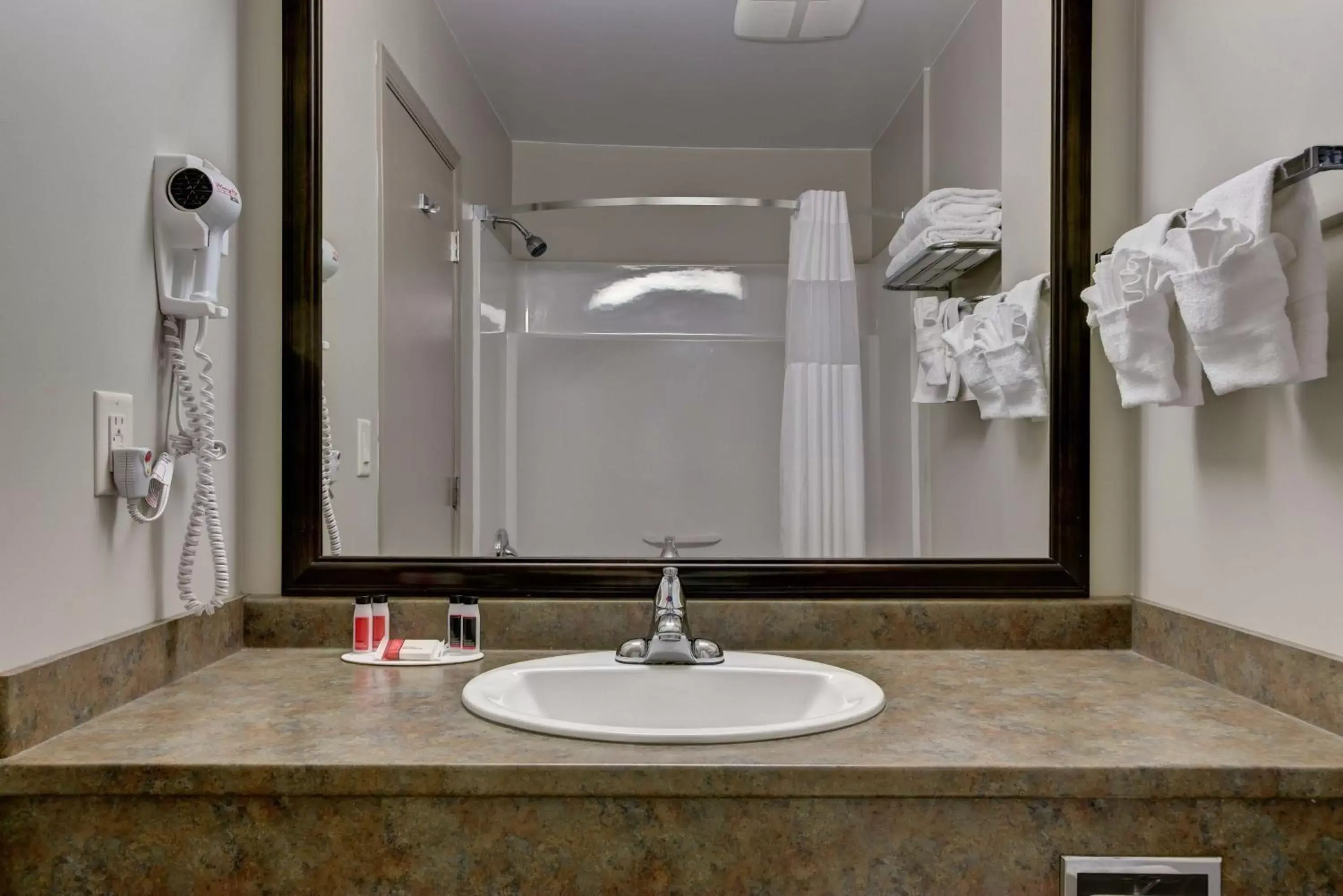 Photo of the whole room, Bathroom in Knights Inn Kamloops