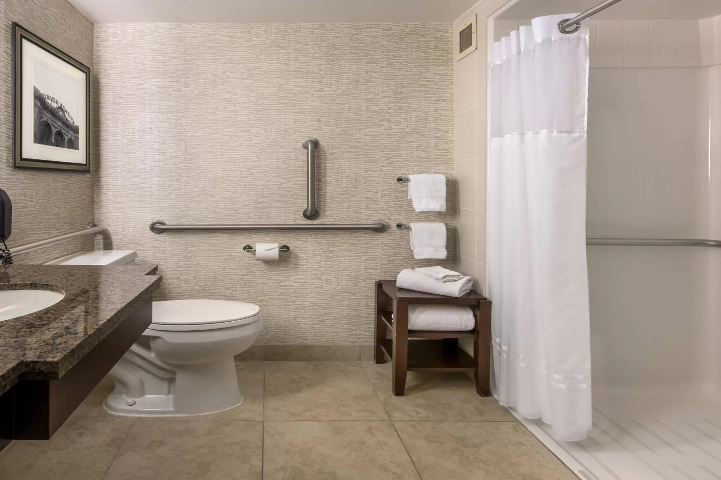 Bathroom in Denver Airport Marriott at Gateway Park