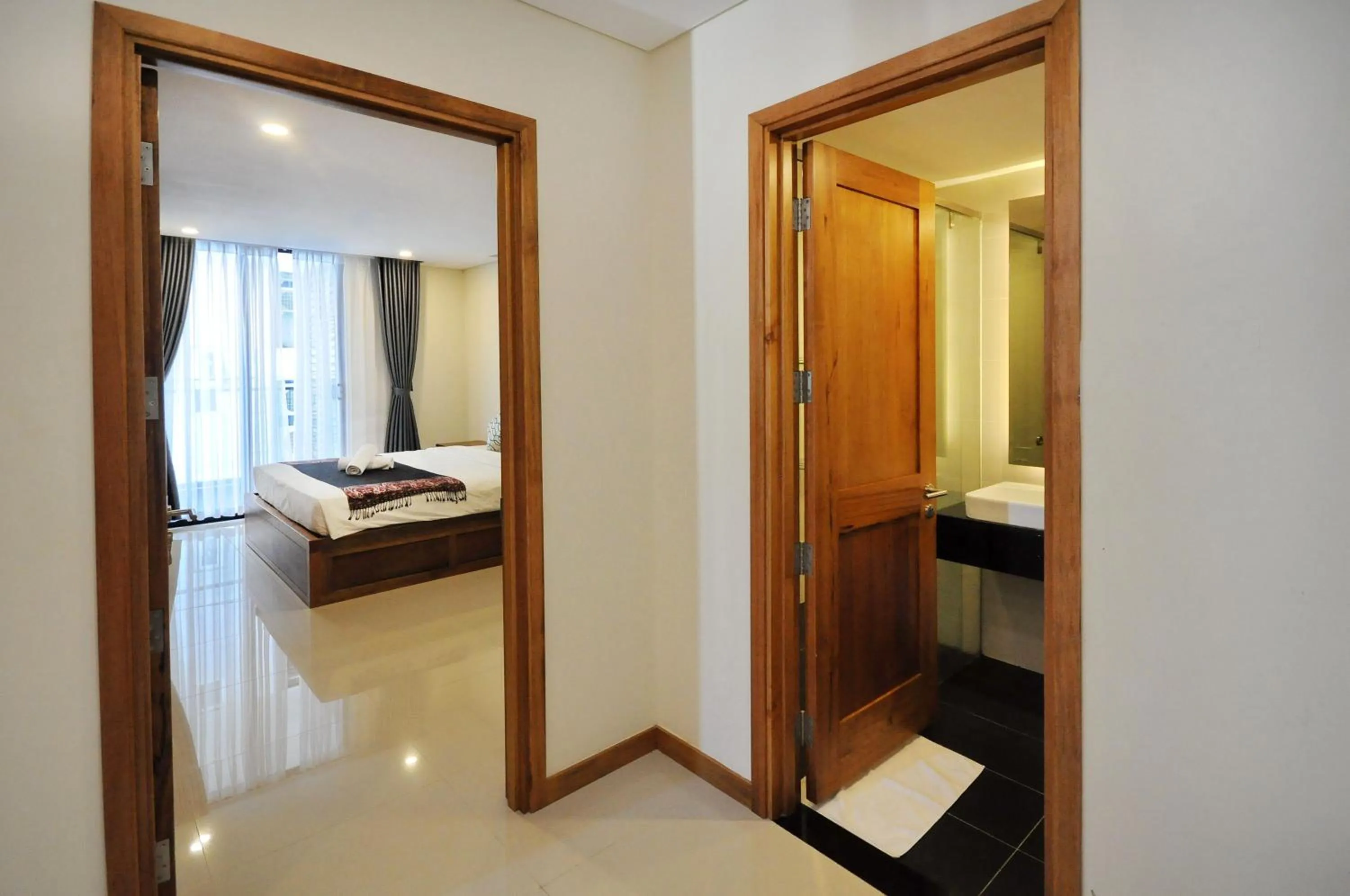 Bed in Holi Beach Hotel & Apartments