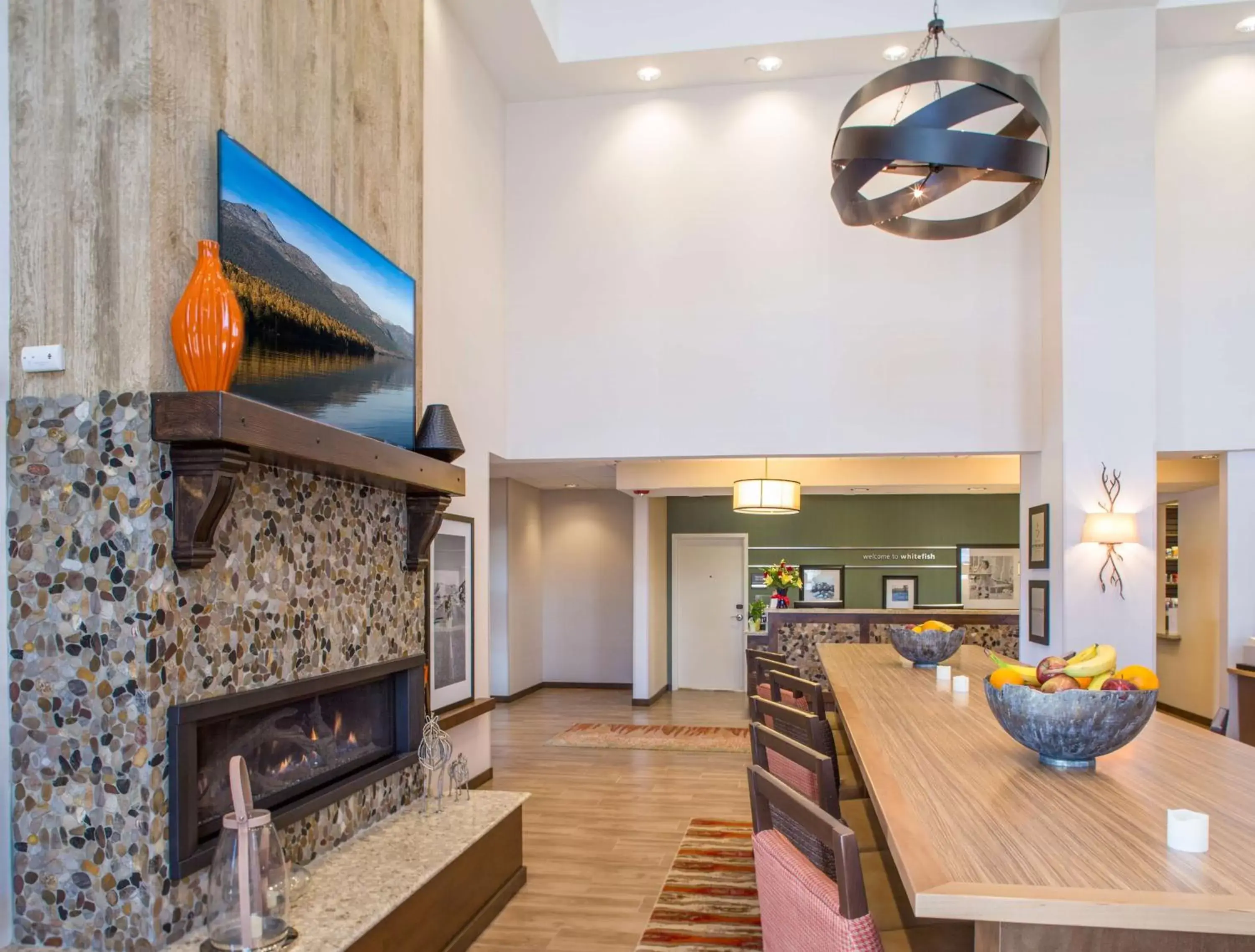 Lobby or reception, Restaurant/Places to Eat in Hampton Inn & Suites Whitefish
