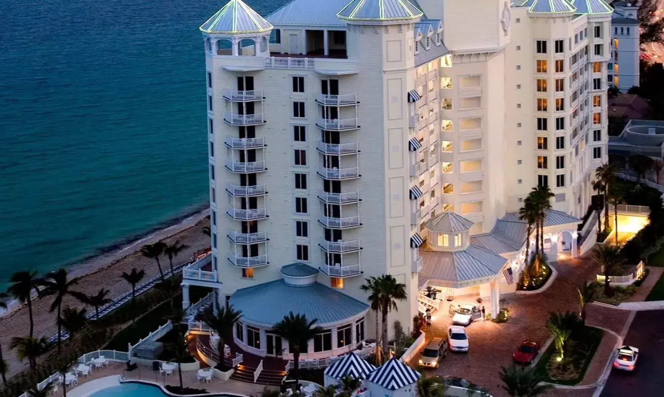 Facade/entrance in Pelican Grand Beach Resort, a Noble House Resort