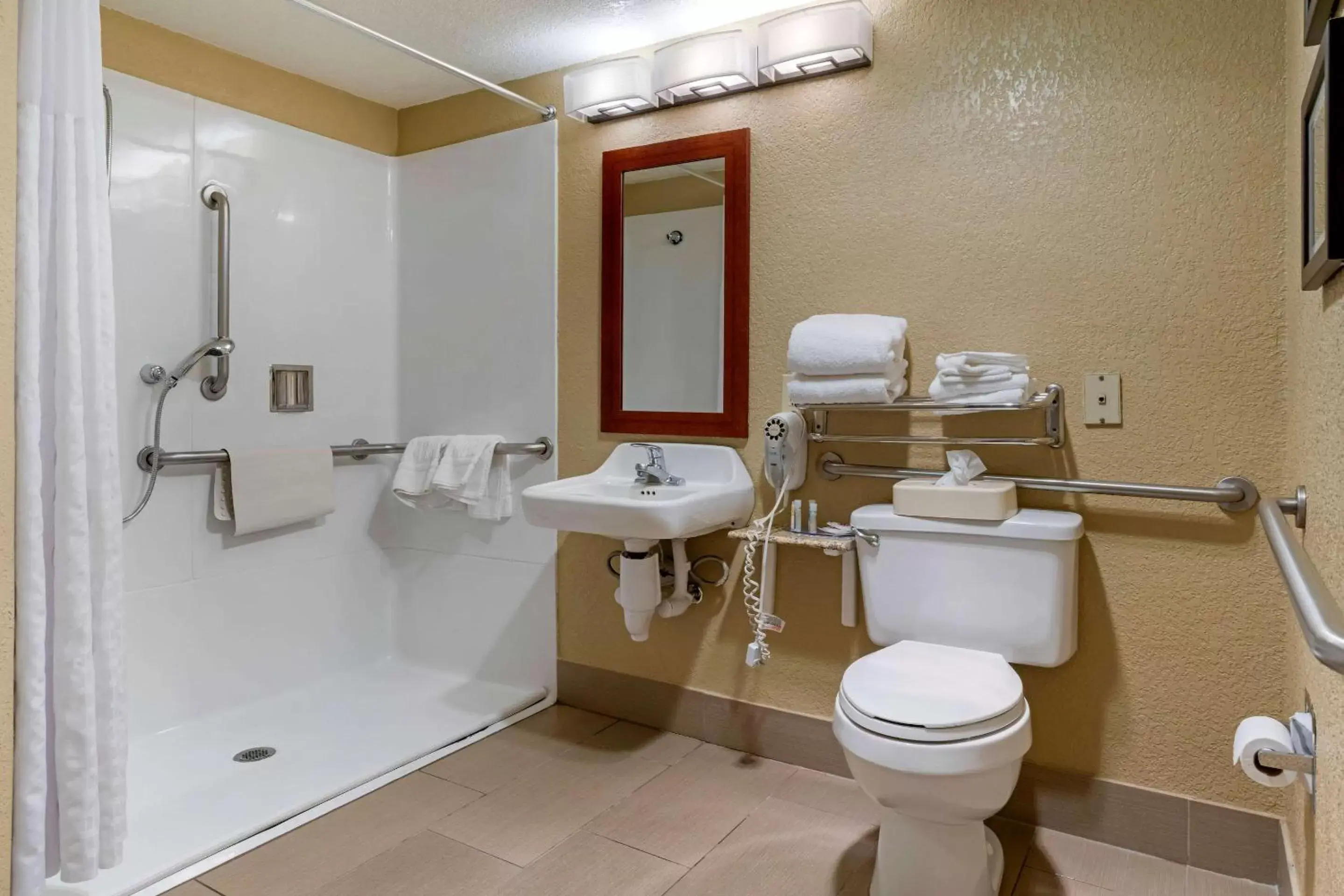 Bathroom in Comfort Inn Lathrop Stockton Airport