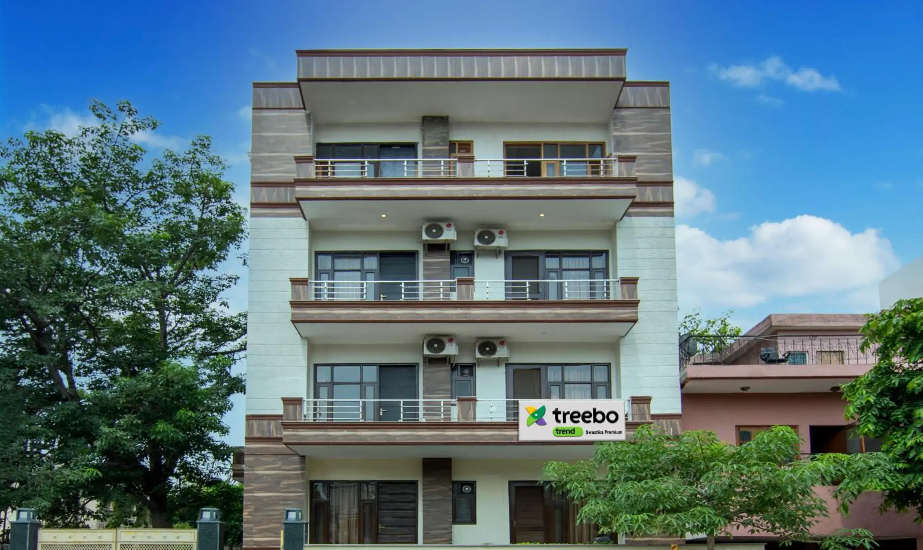 Facade/entrance, Property Building in Treebo Trend Swastika Premium