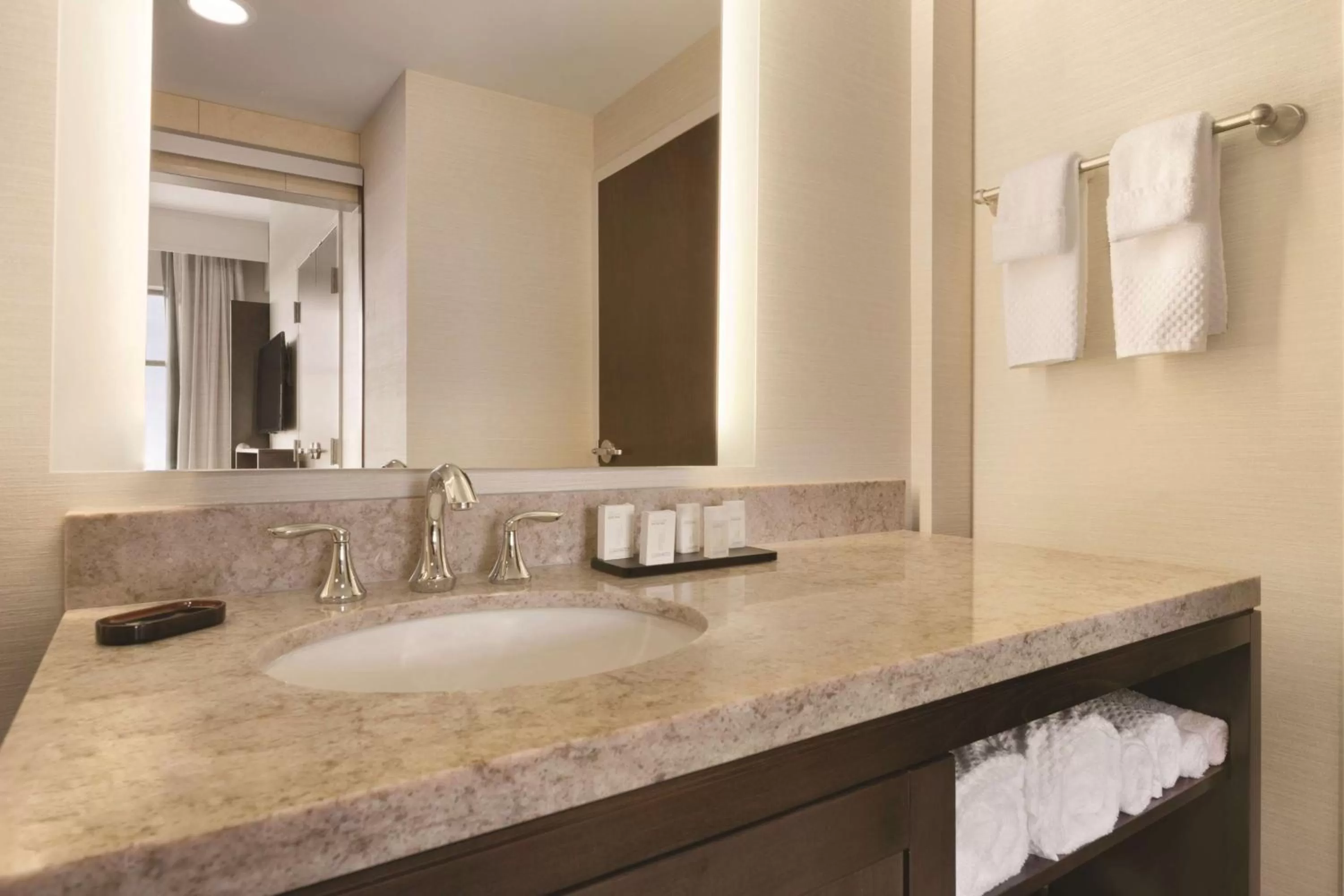 Bathroom in Embassy Suites by Hilton Akron Canton Airport