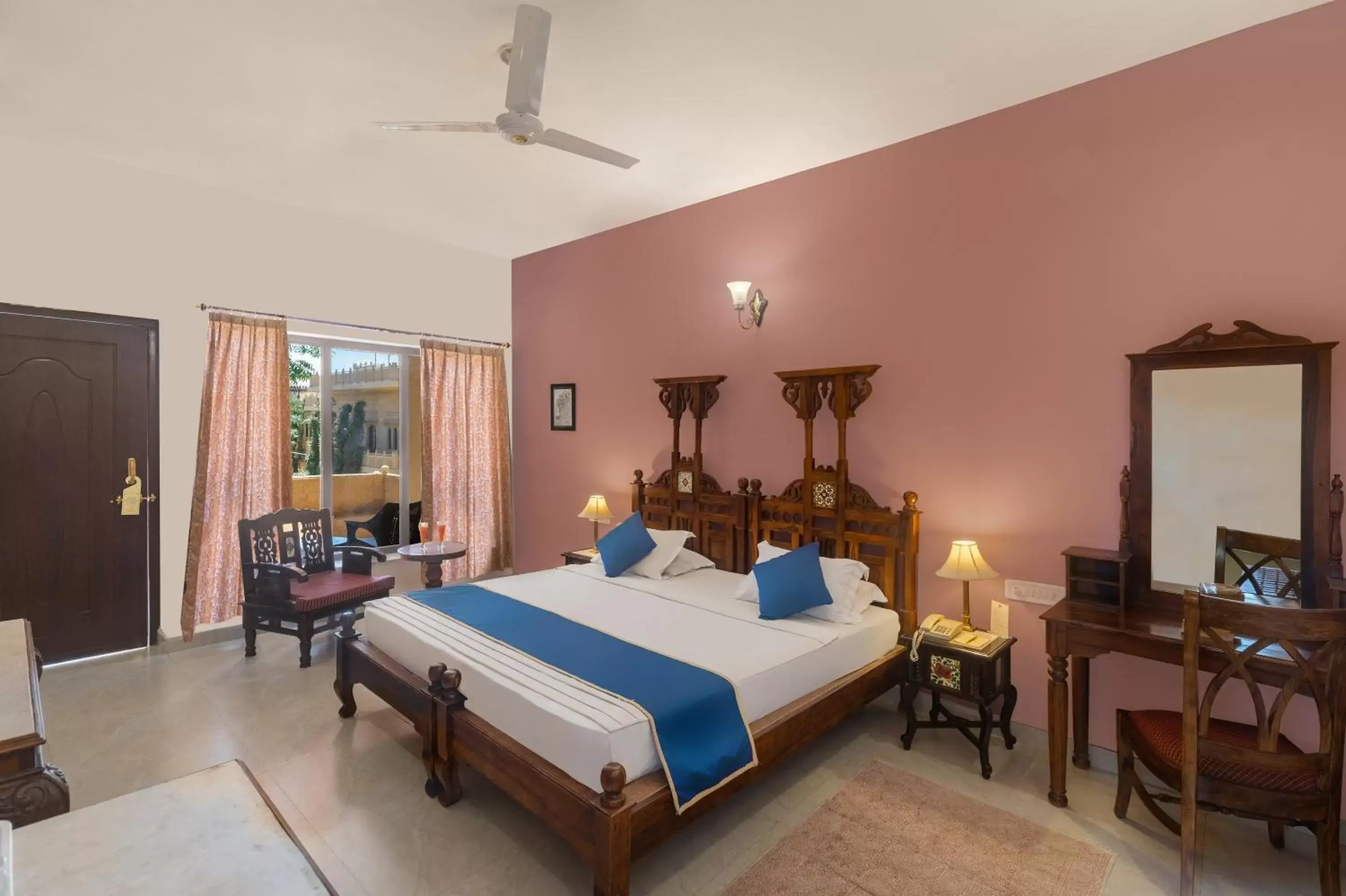 Bed in WelcomHeritage Mandir Palace Bed in WelcomHeritage Mandir Palace