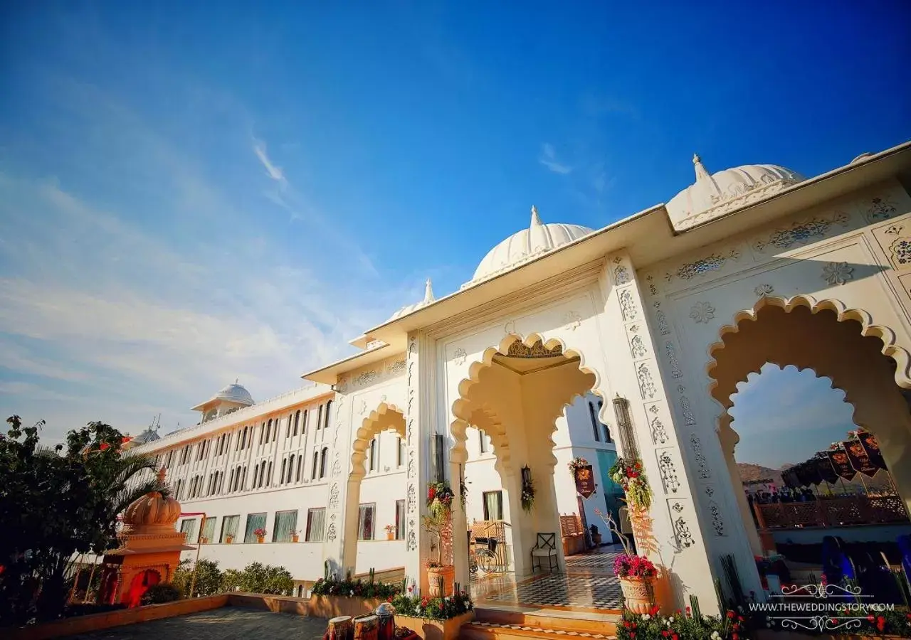 Facade/entrance, Property Building in Radisson Blu Udaipur Palace Resort & Spa