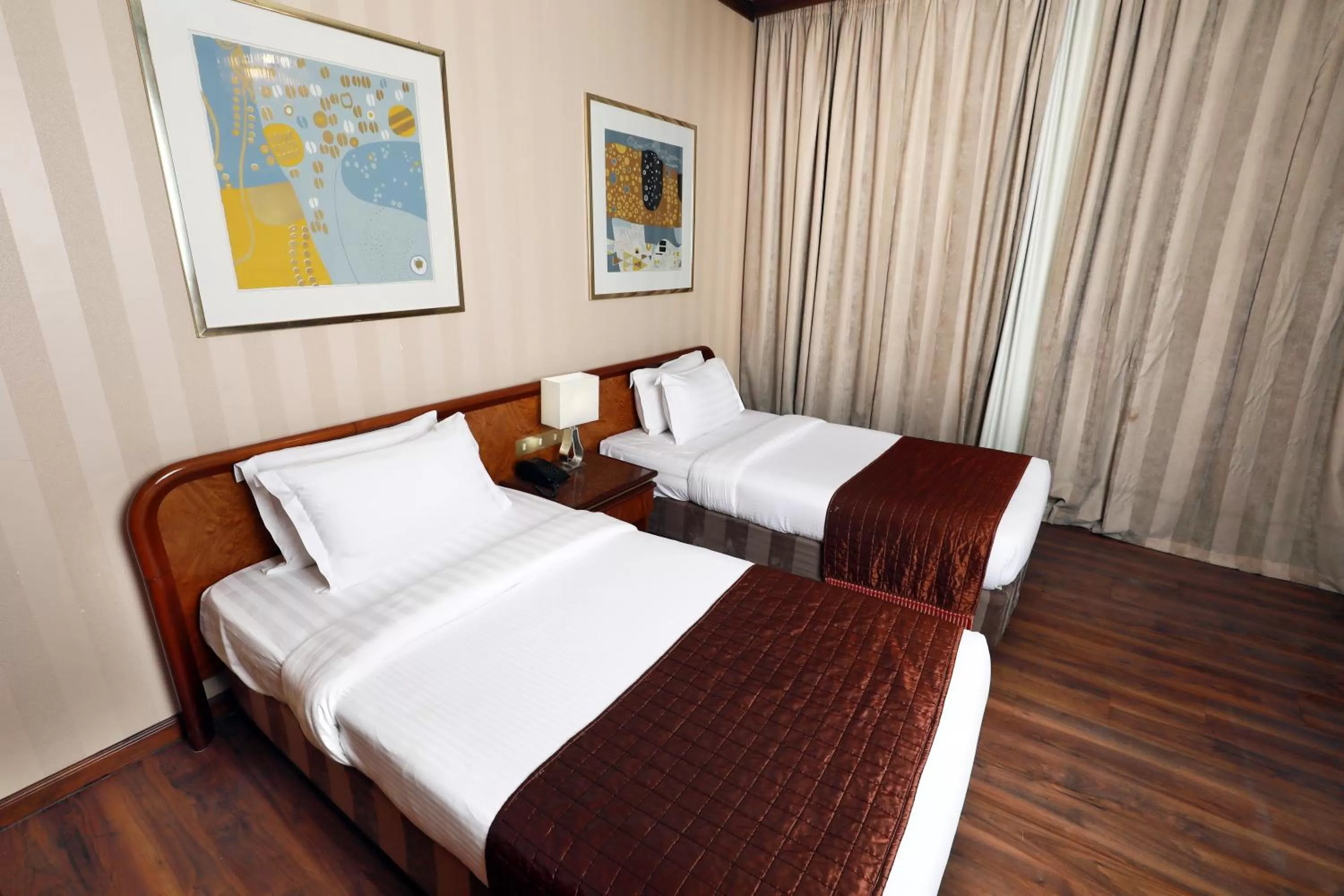 Bed in Hyatt Jeddah Continental Hotel