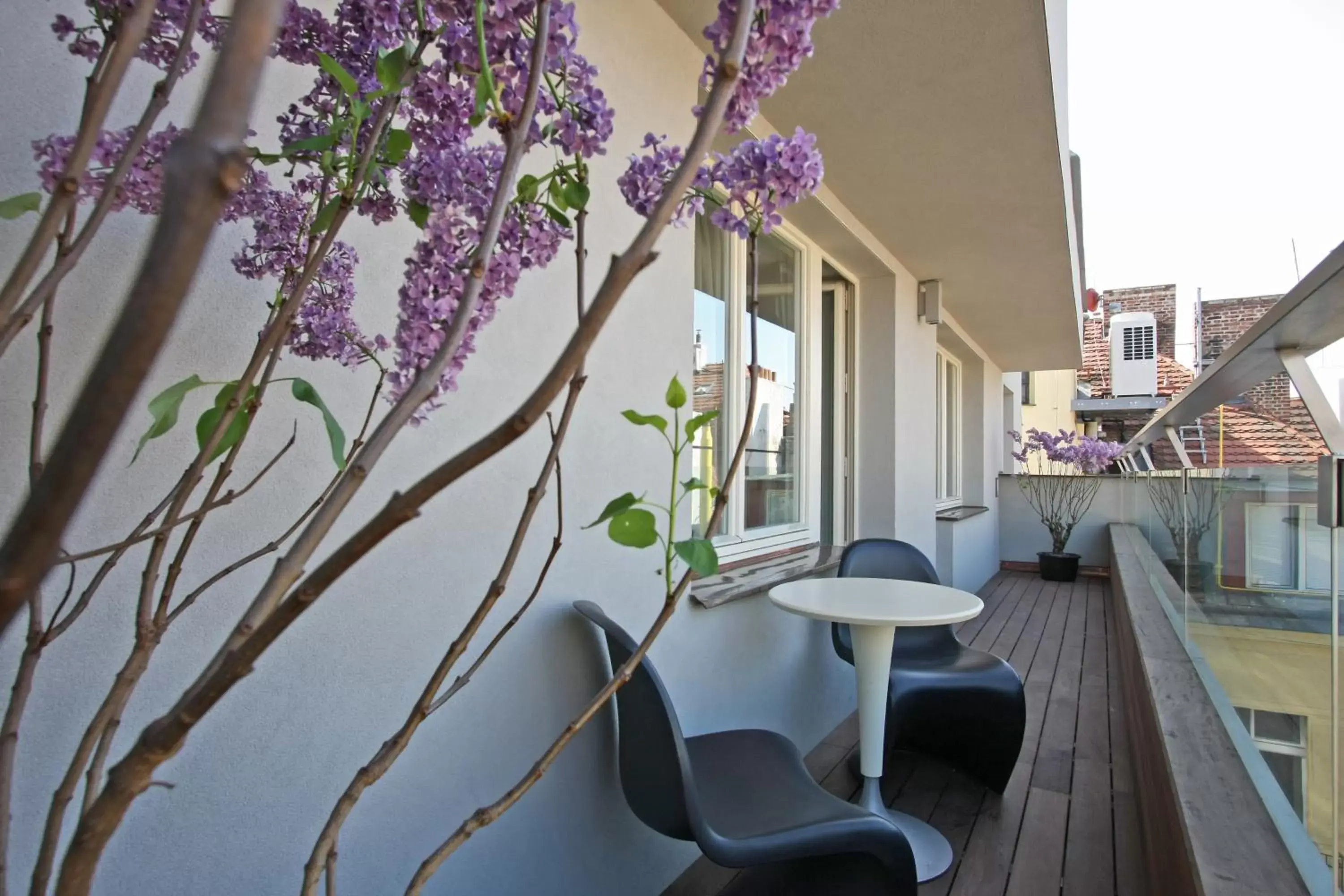 Balcony/Terrace in The Emblem Prague Hotel - Preferred Hotels & Resorts