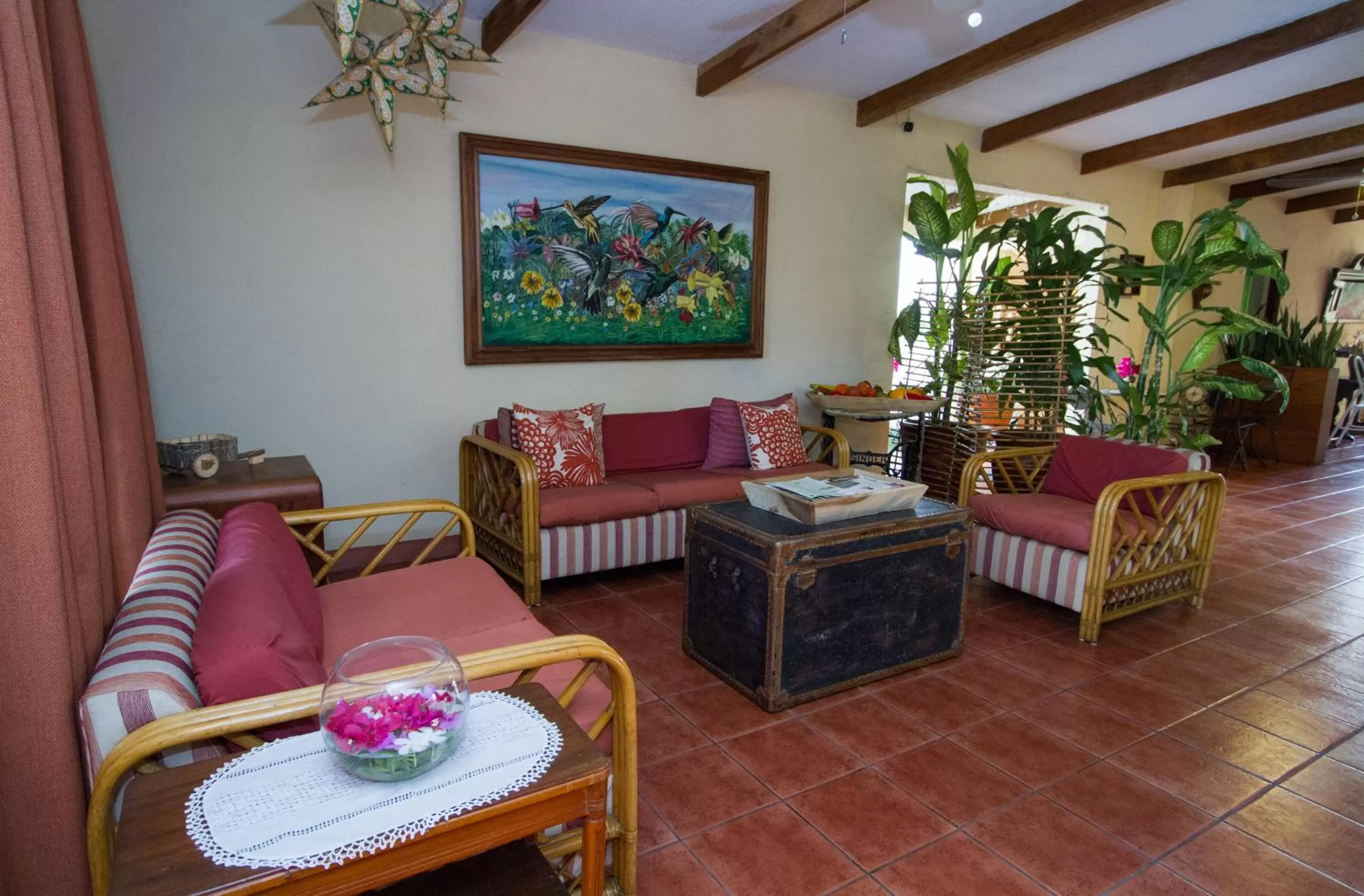 Decorative detail in Hotel Colibri