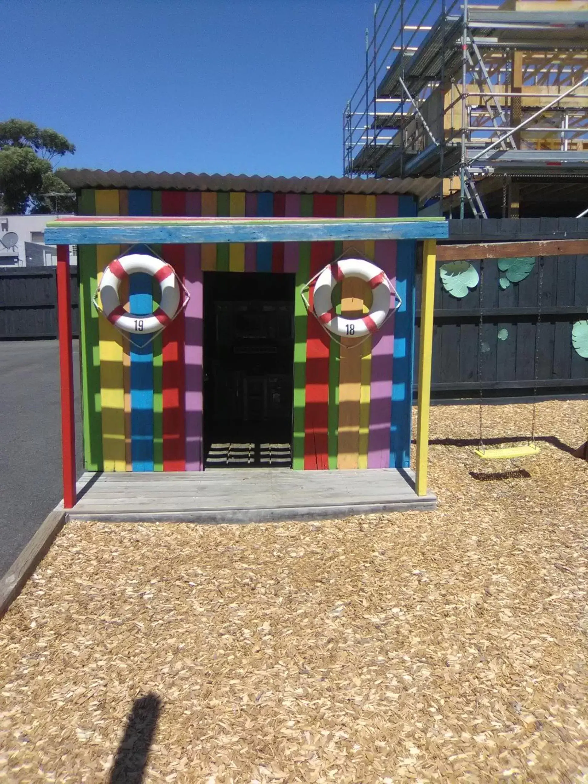 Children play ground in Seahorse Motel Cowes