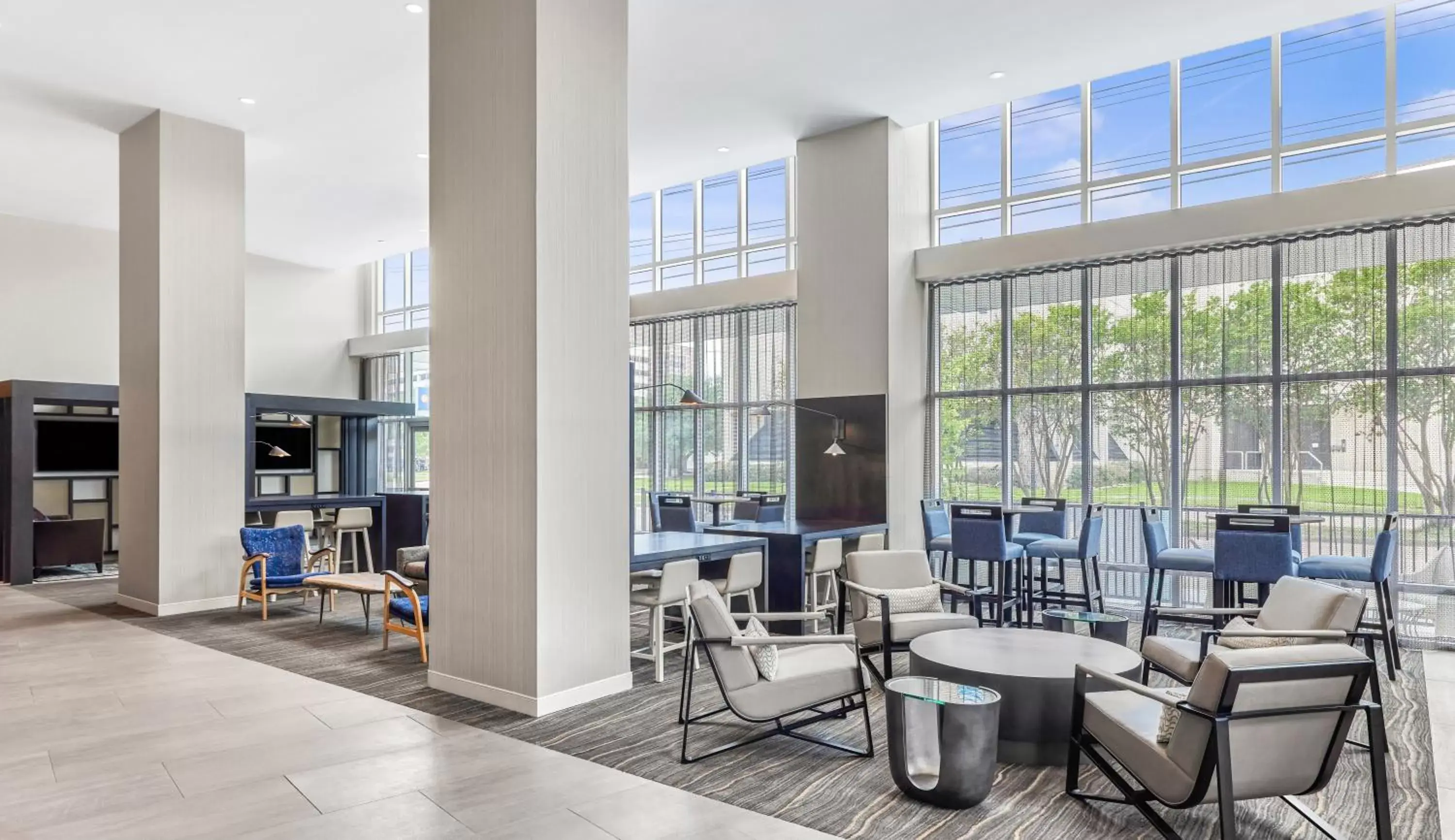 Lobby or reception, Restaurant/Places to Eat in Hyatt House Houston Medical Center