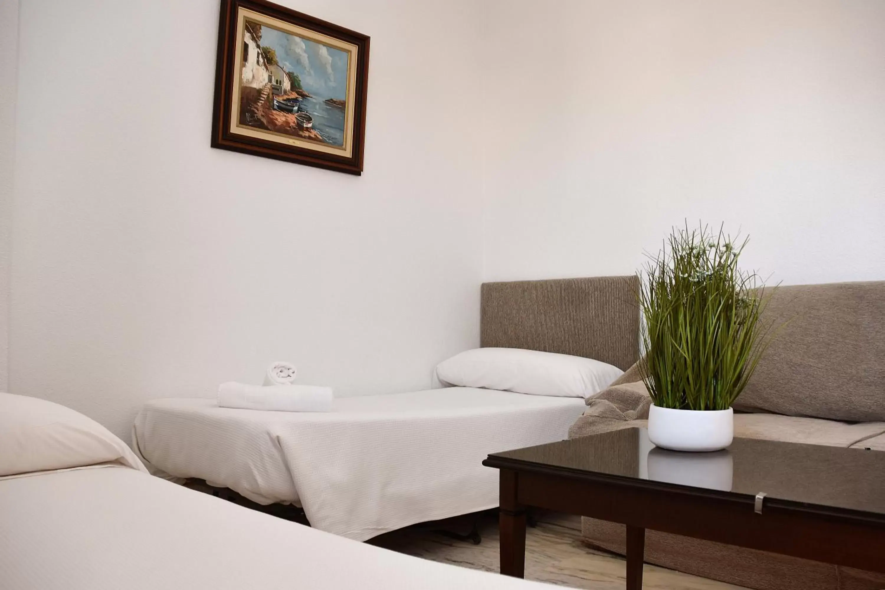 Bed in Hotel Turia