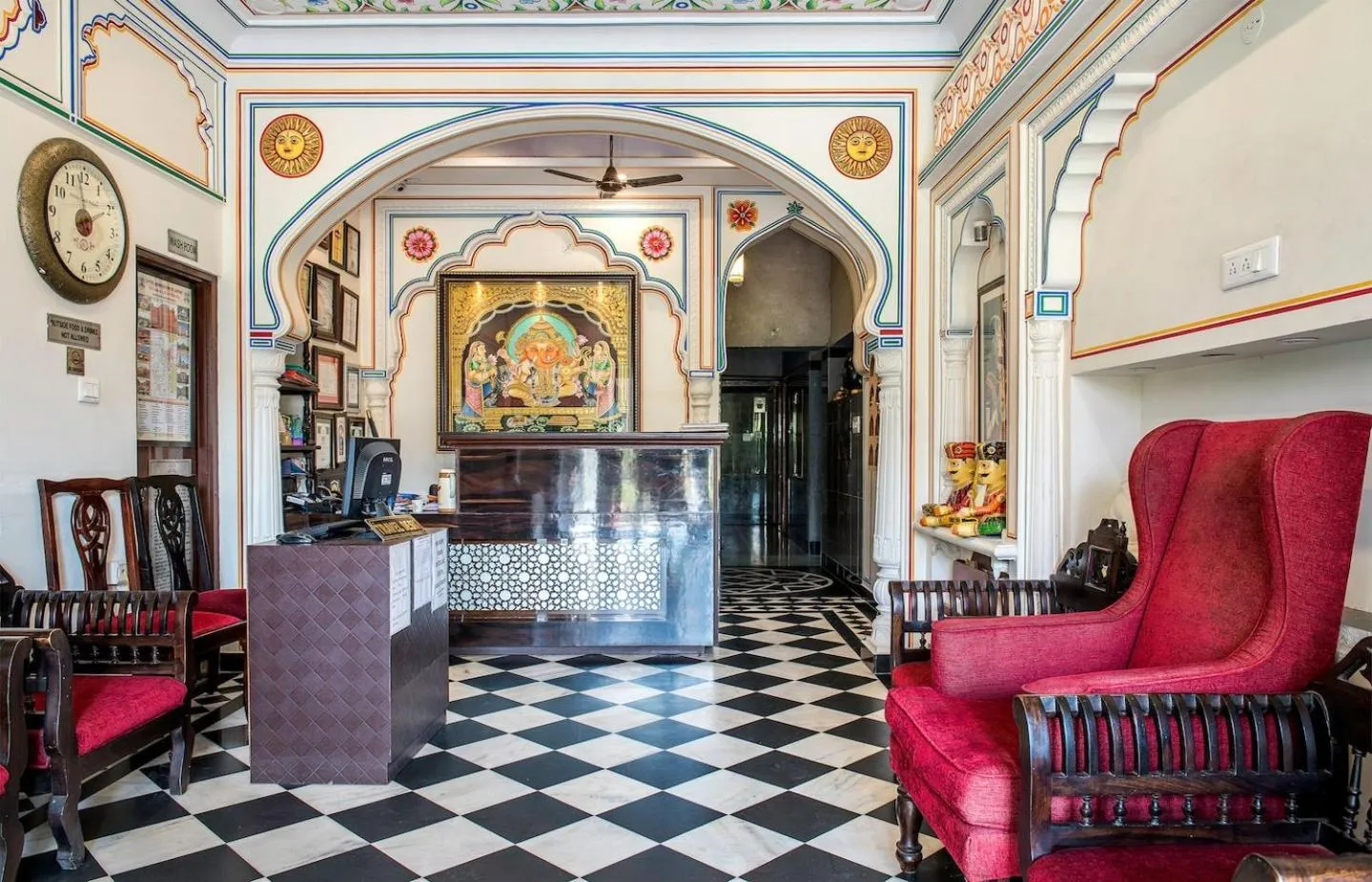 Lobby or reception in Hotel Kalyan