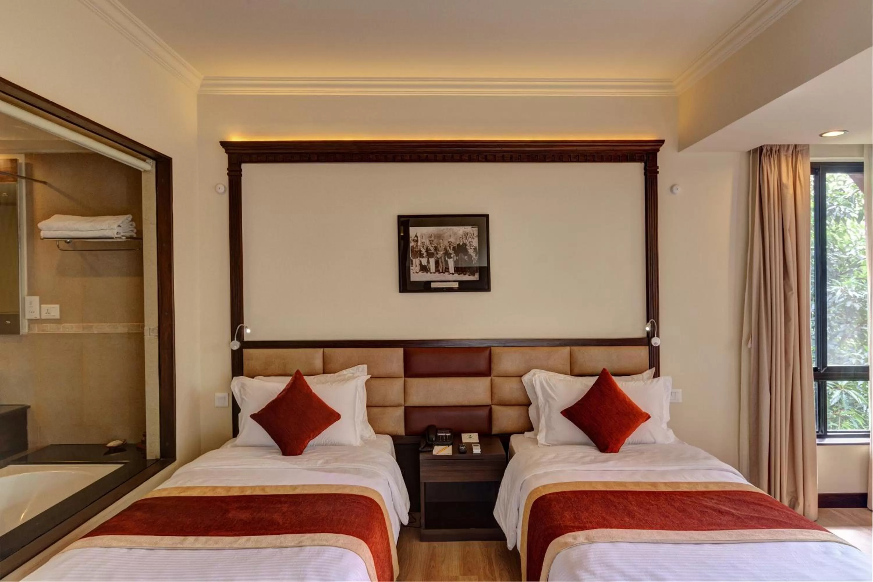 Bed in Gokarna Forest Resort Kathmandu