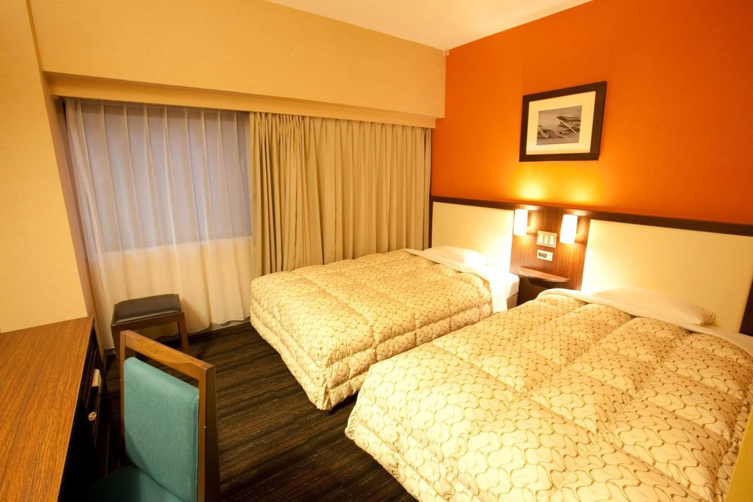 Photo of the whole room, Bed in Toyama Manten Hotel