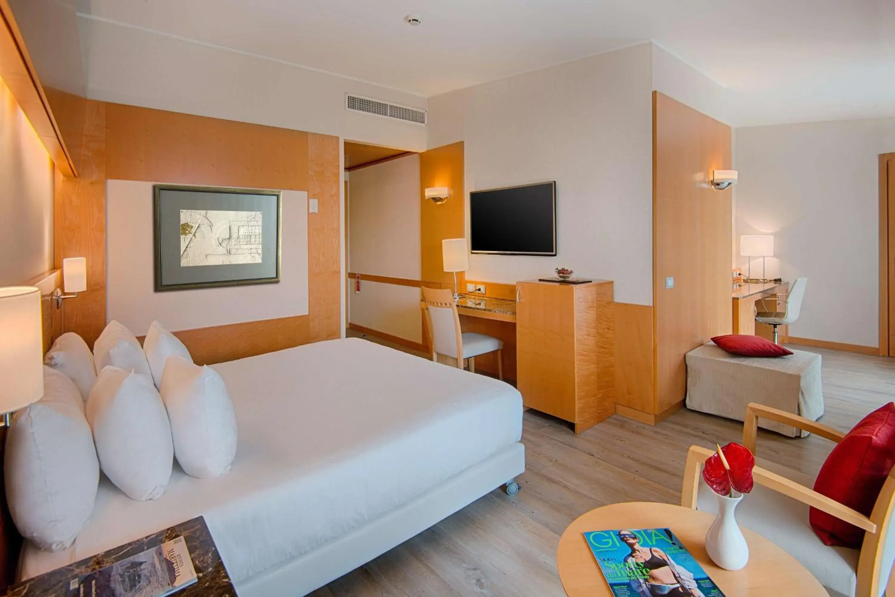 Premium Double Room with View and Balcony in NH Collection Genova Marina Premium Double Room with View and Balcony in NH Collection Genova Marina