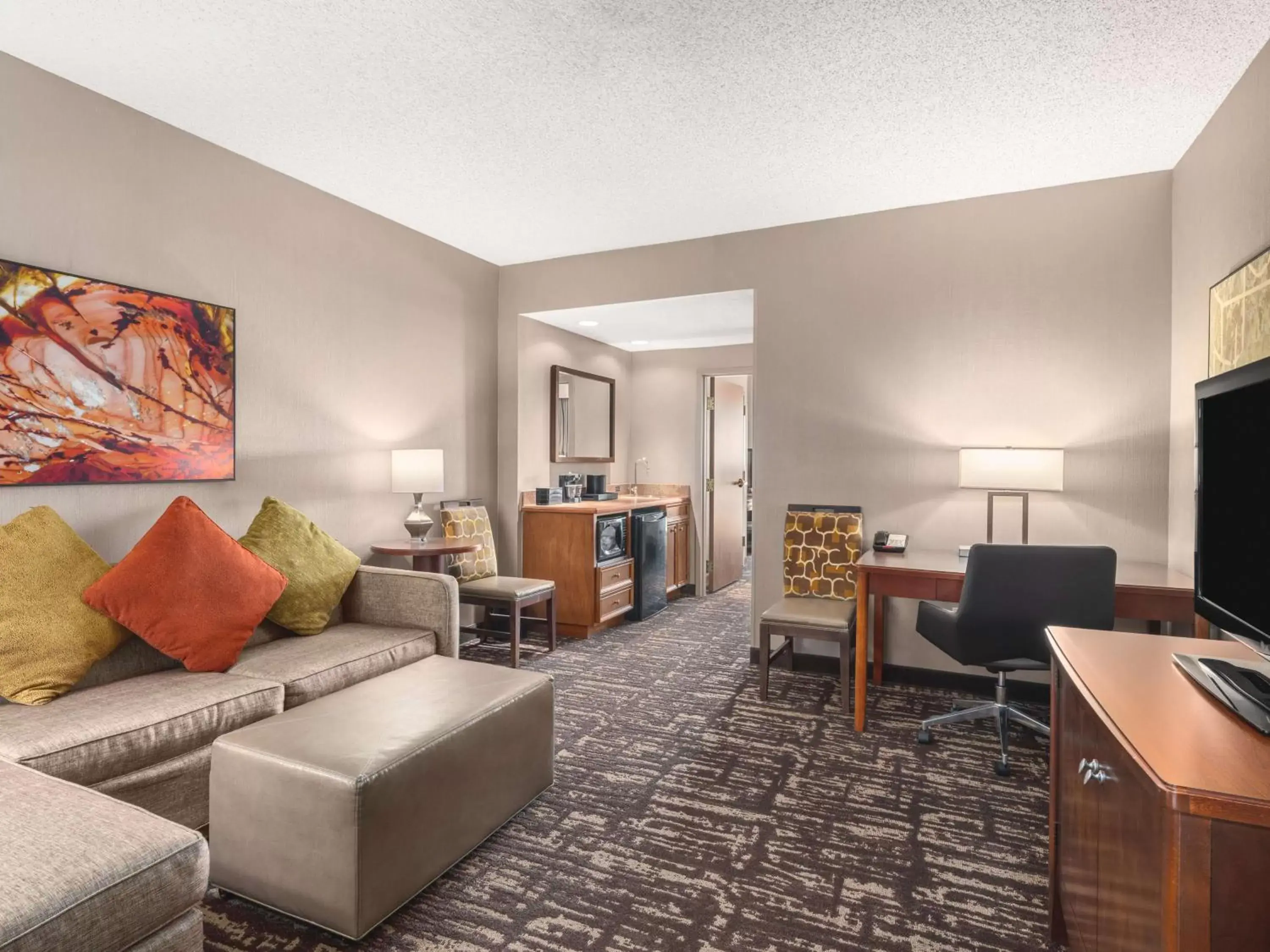 Bedroom, Seating Area in Embassy Suites by Hilton Dallas Frisco Hotel & Convention Center