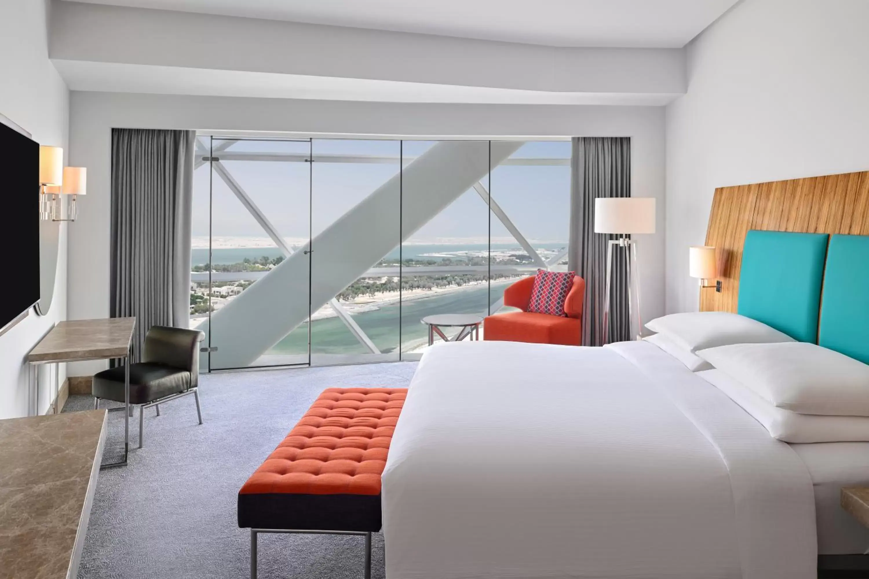 Bed in Andaz Capital Gate Abu Dhabi - a concept by Hyatt