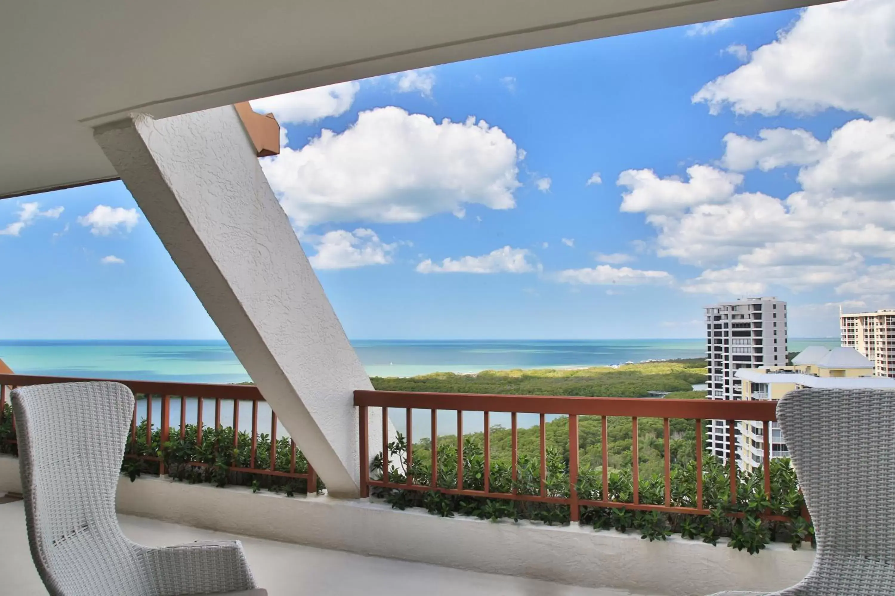 Balcony/Terrace, Sea View in Naples Grande Beach Resort