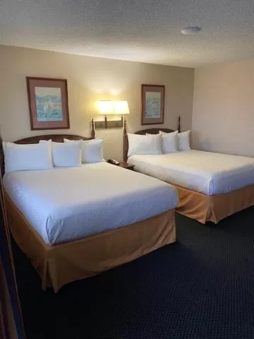 Bed in AmeriCoast Inn