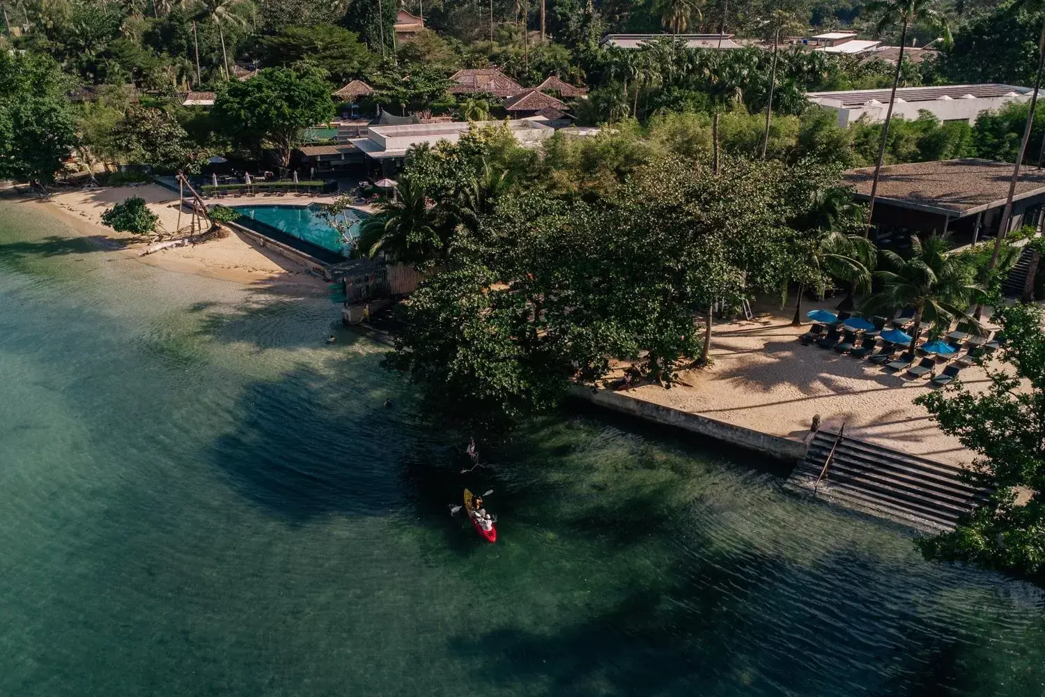 Beach, Bird's-eye View in Awa Resort Koh Chang