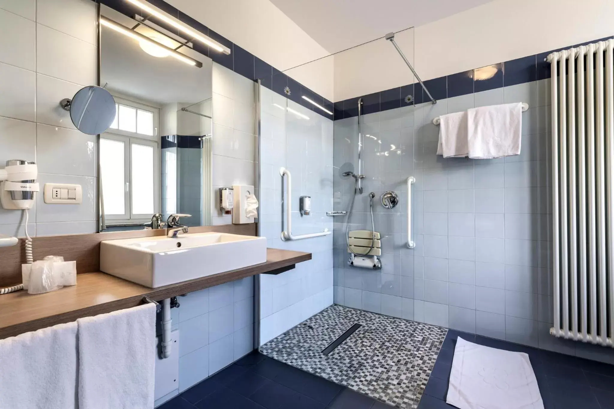 Shower, Bathroom in Hotel Kolping