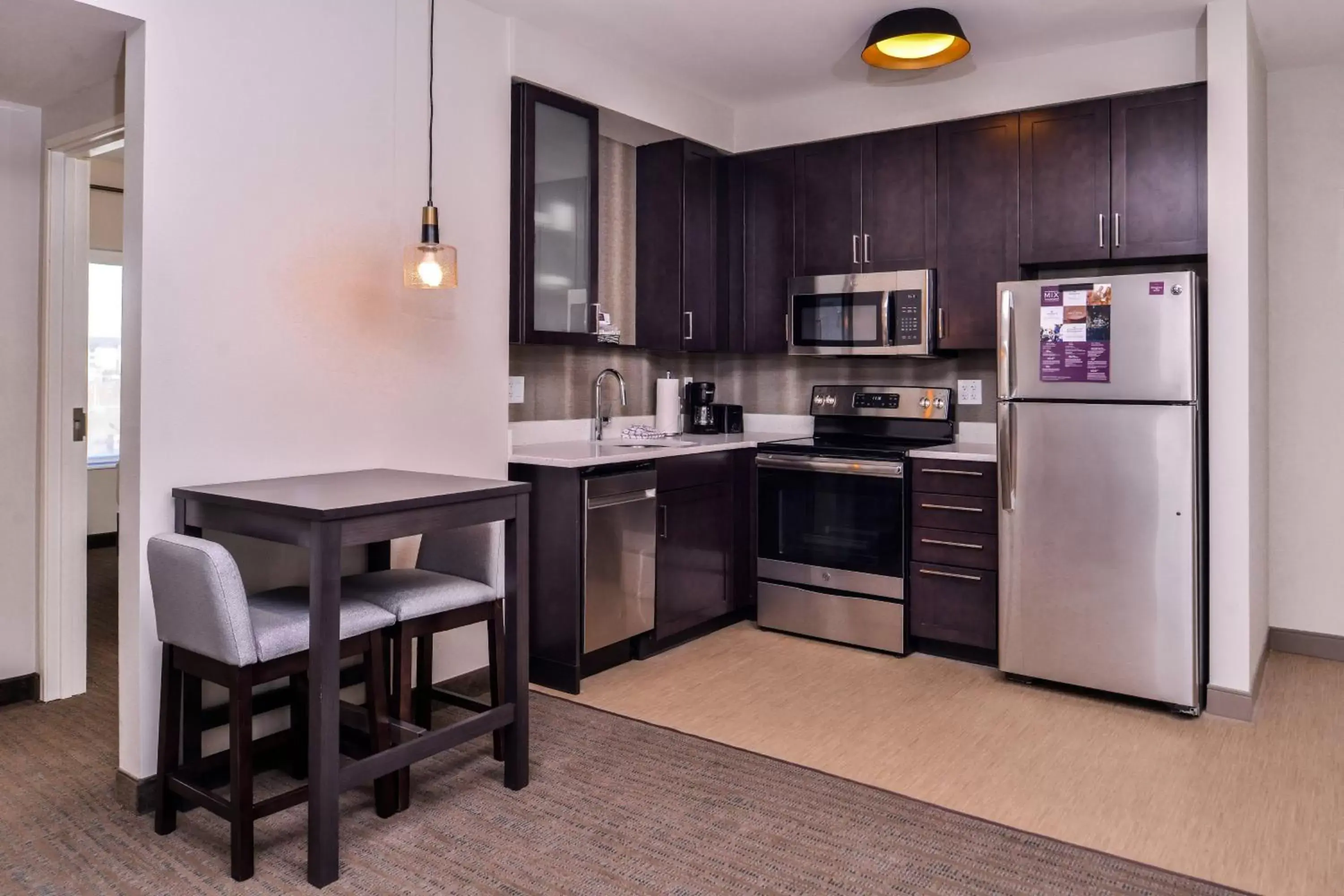 Bedroom, Kitchen/Kitchenette in Residence Inn by Marriott Charlotte Steele Creek