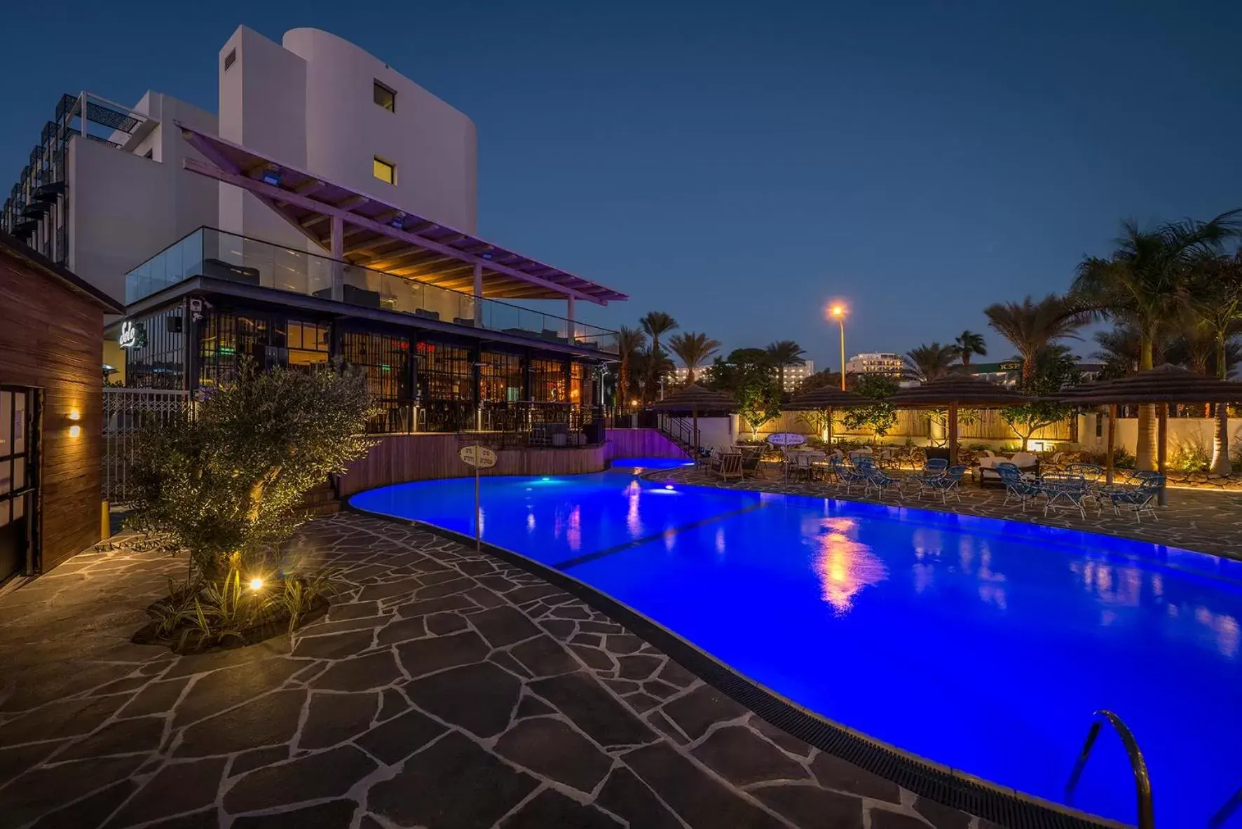 Pool view in Play Eilat Hotel Pool view in Play Eilat Hotel