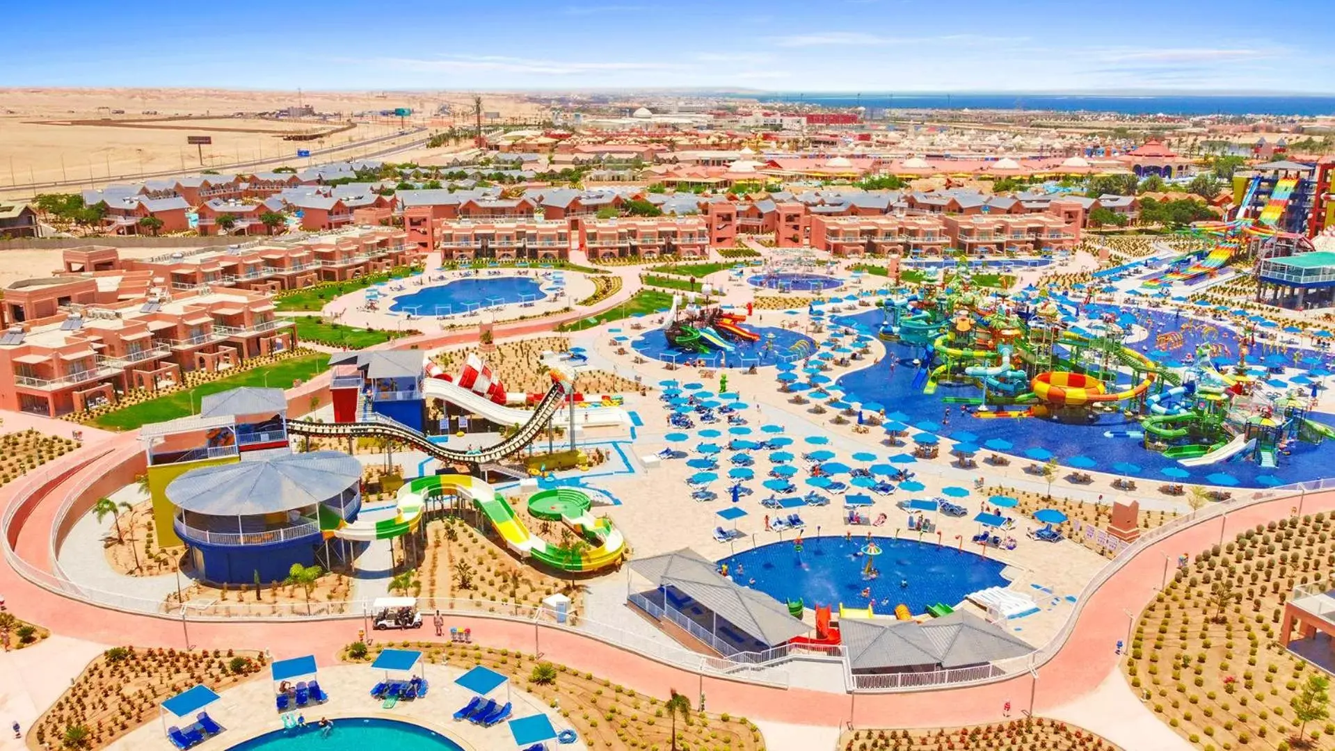 Bird's eye view, Bird's-eye View in Pickalbatros Jungle Aqua Park - Neverland Hurghada