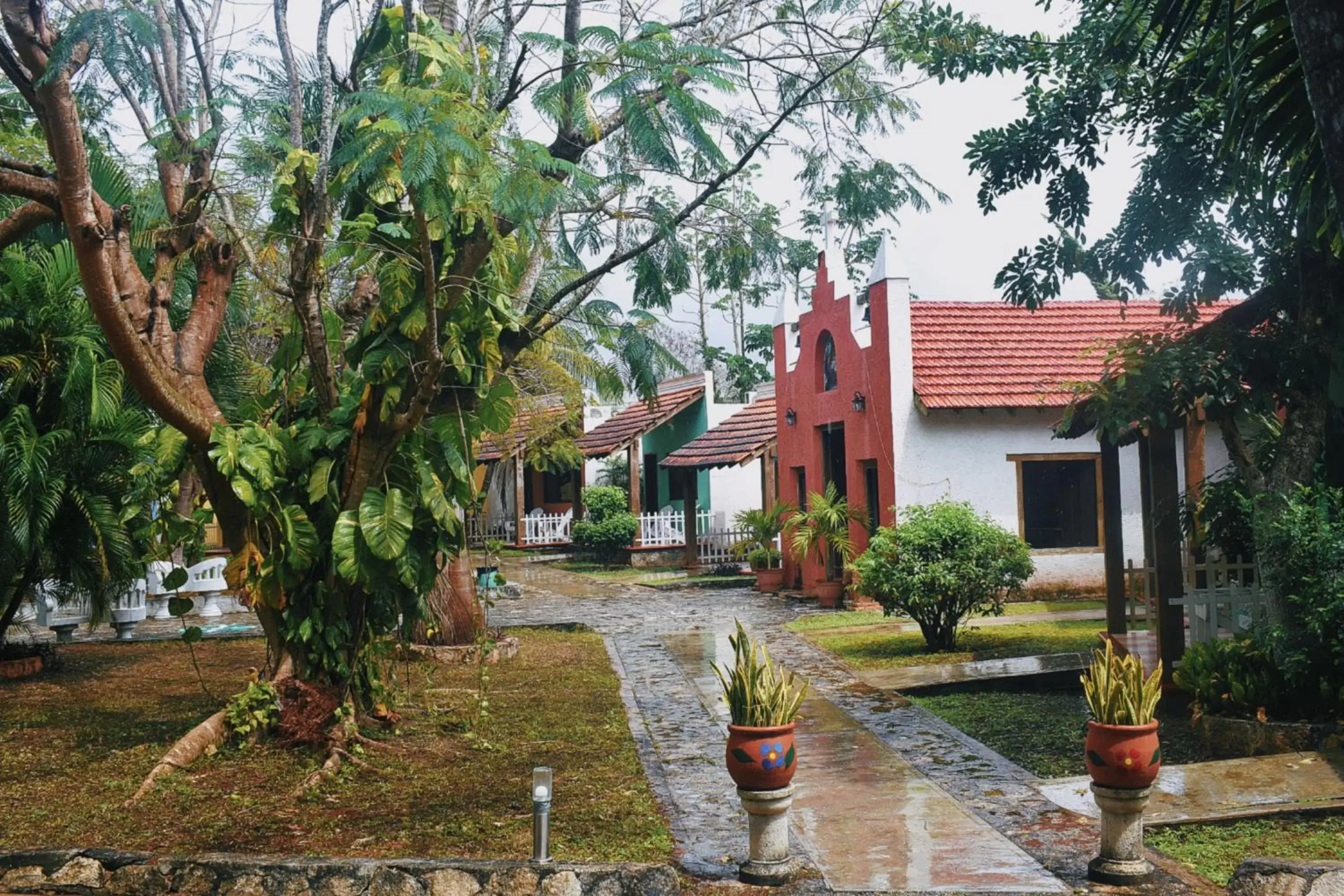 Garden in Hotel Hacienda Sánchez