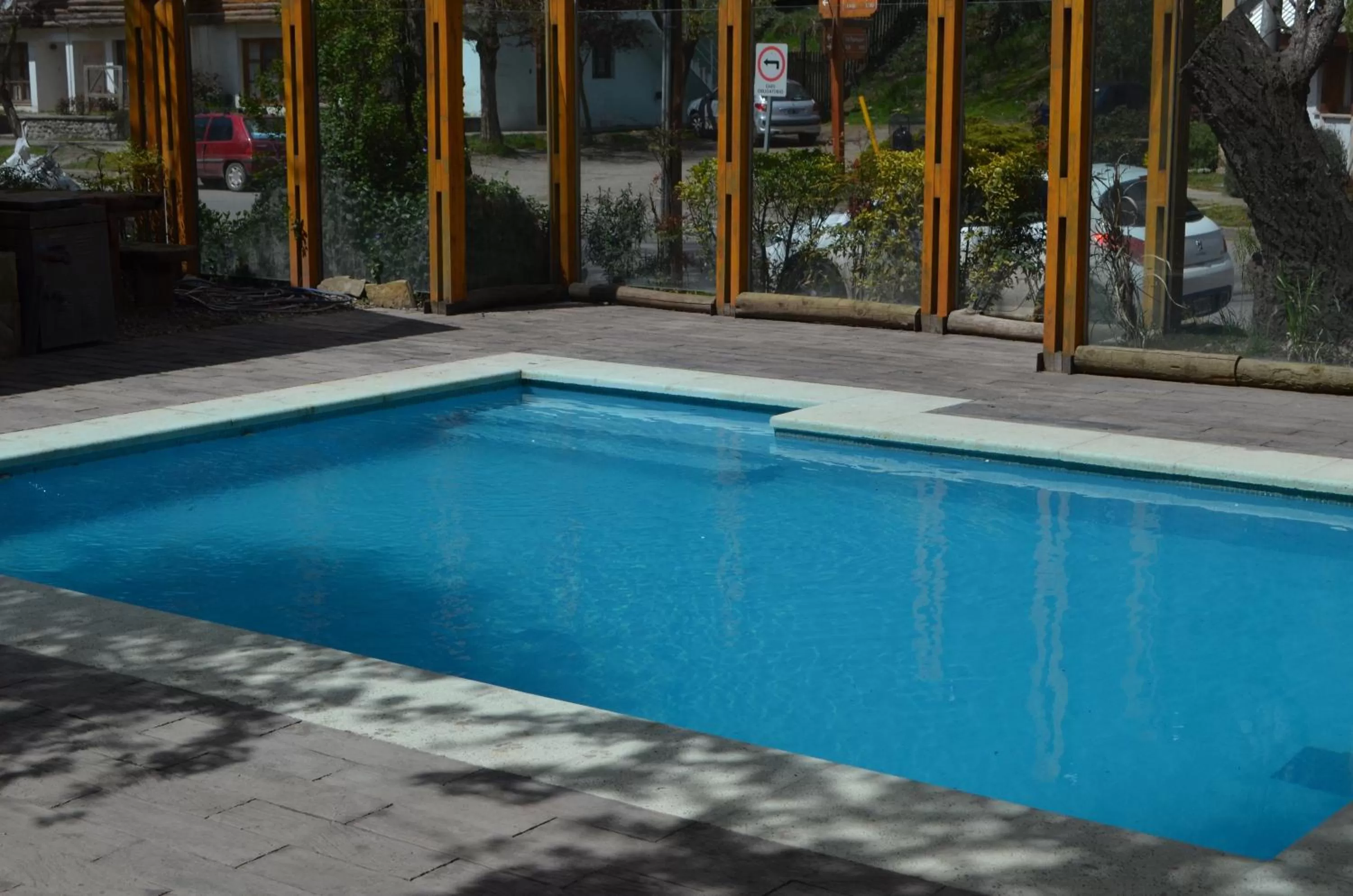 Pool view in Apart Hotel Robles del Sur