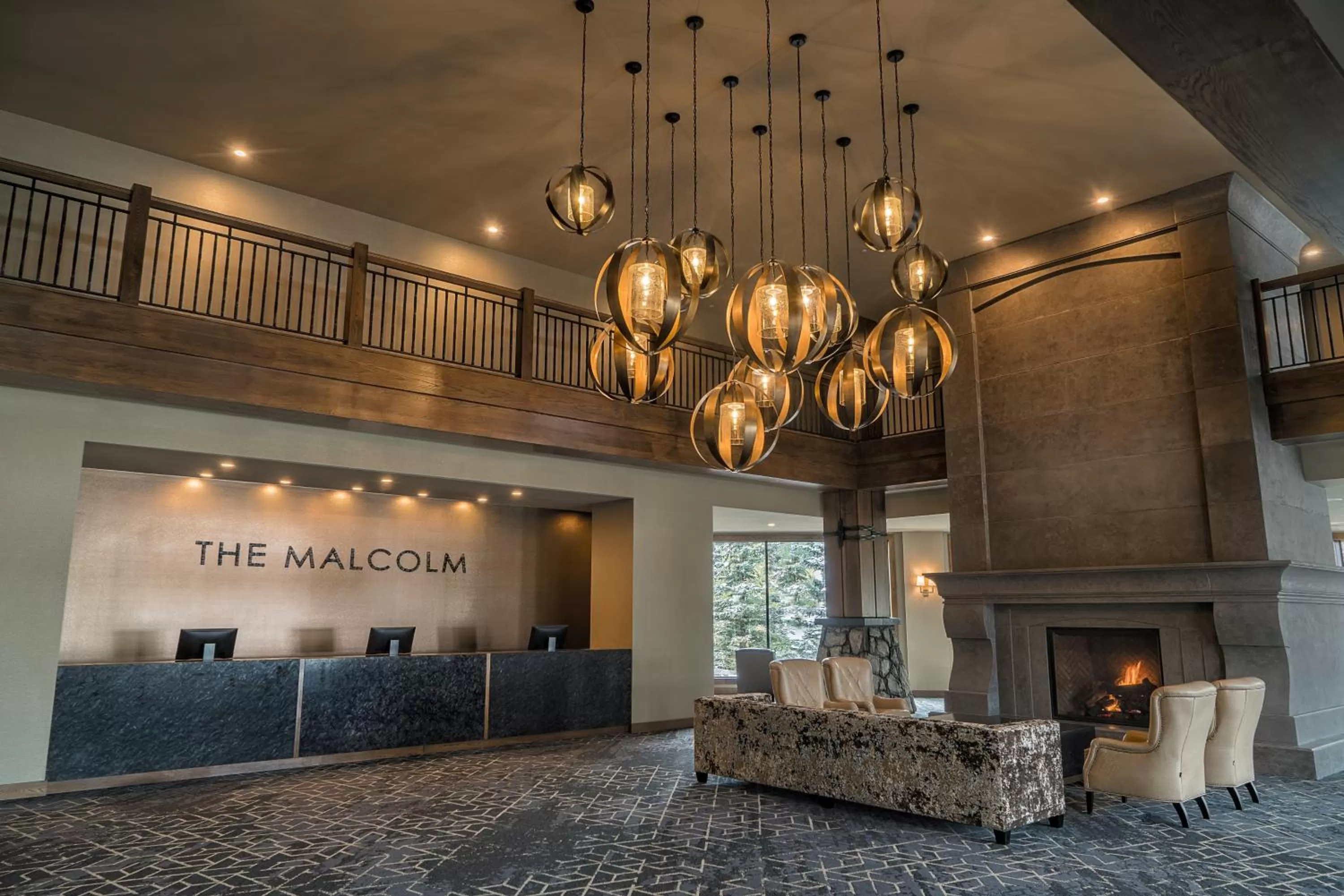 Lobby or reception in The Malcolm Hotel
