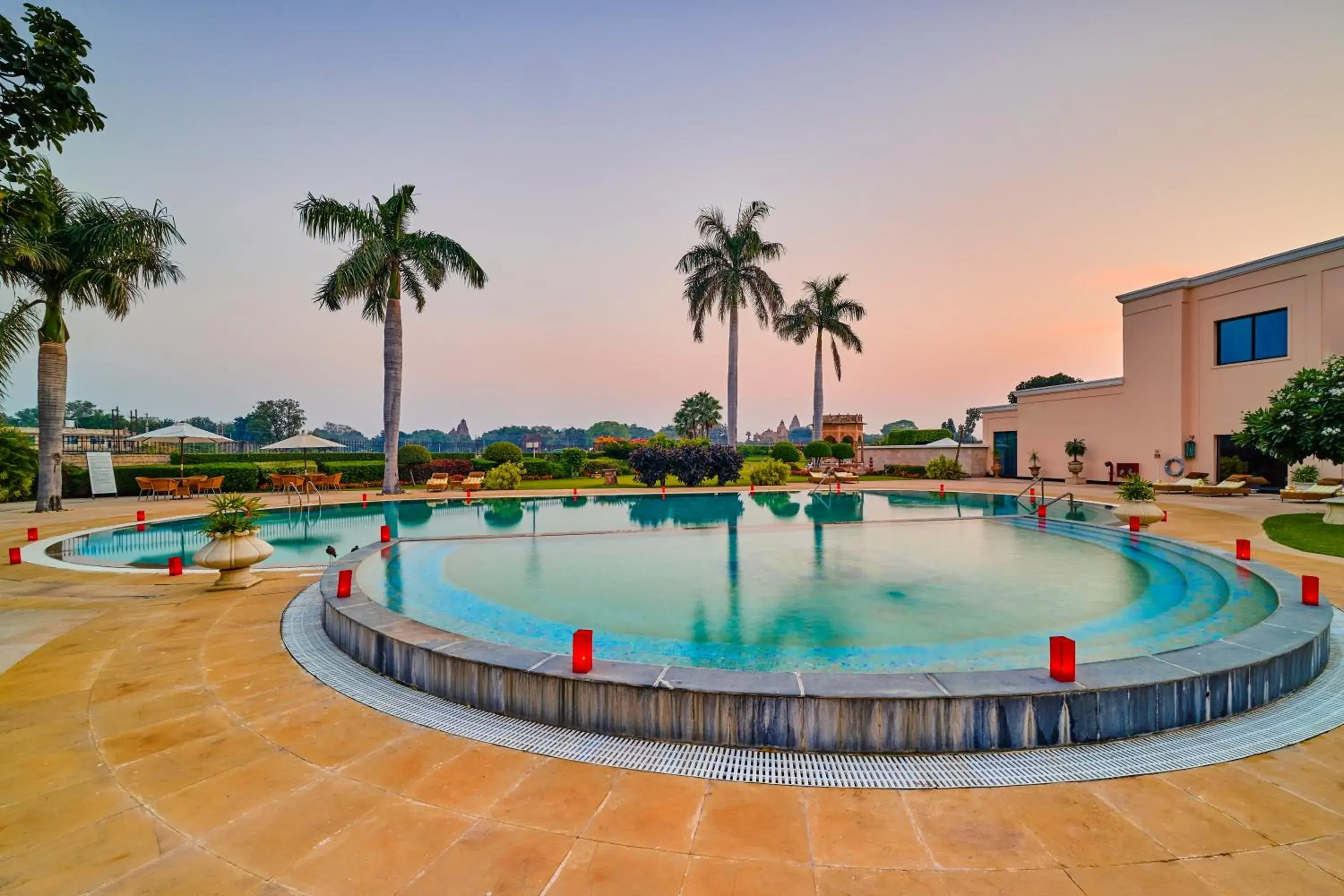 Swimming Pool in The Lalit Temple View Khajuraho