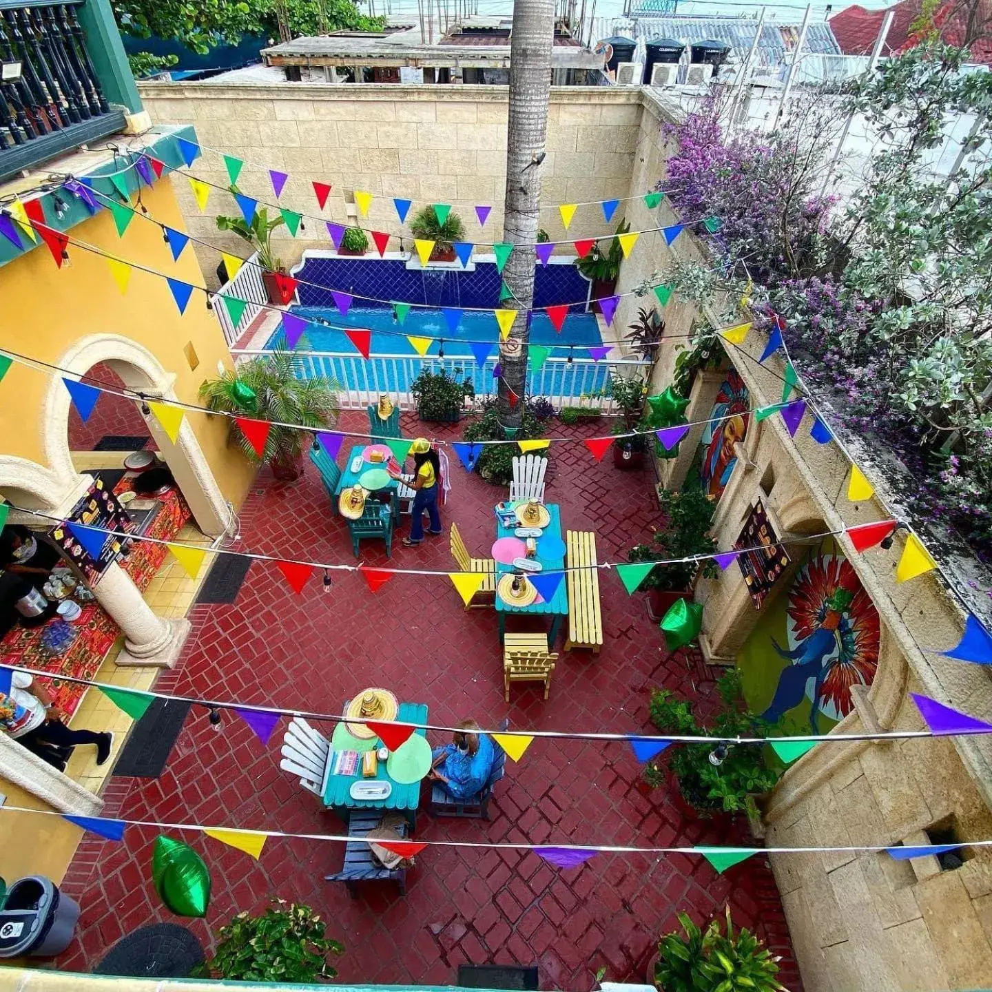 Patio in Hotel Boutique Castillo Ines Maria