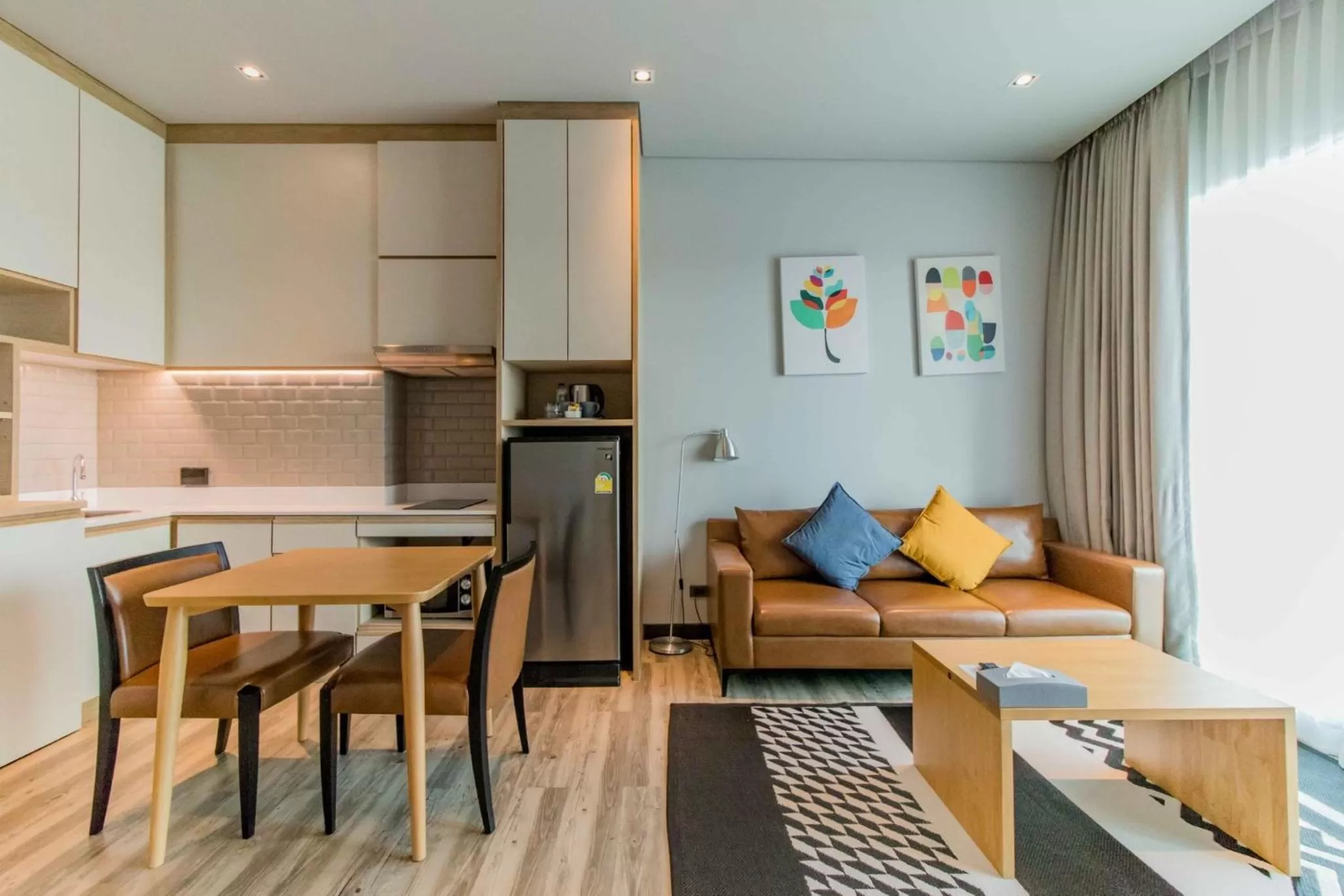 Kitchen or kitchenette in AisanA Hotel Korat