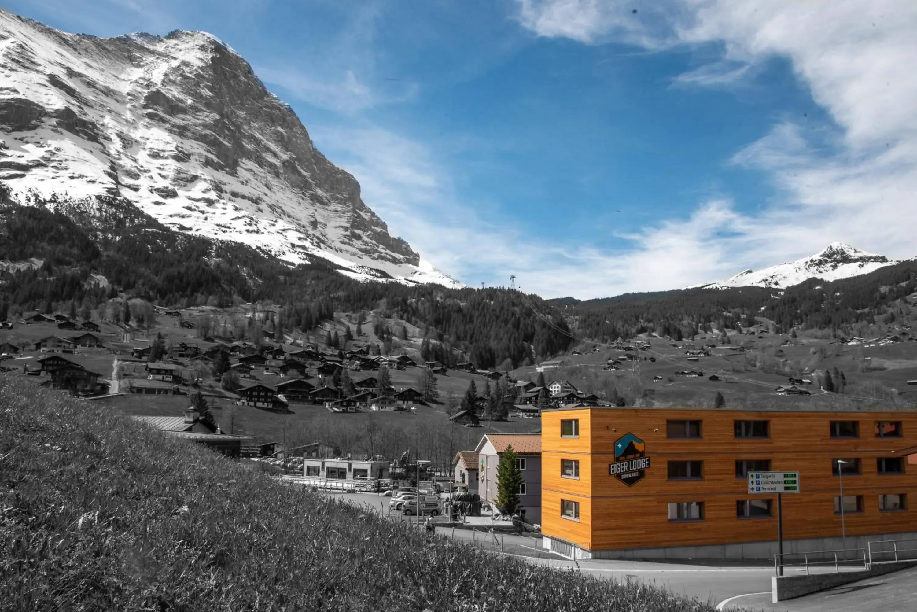 Mountain view in Eiger Lodge Easy