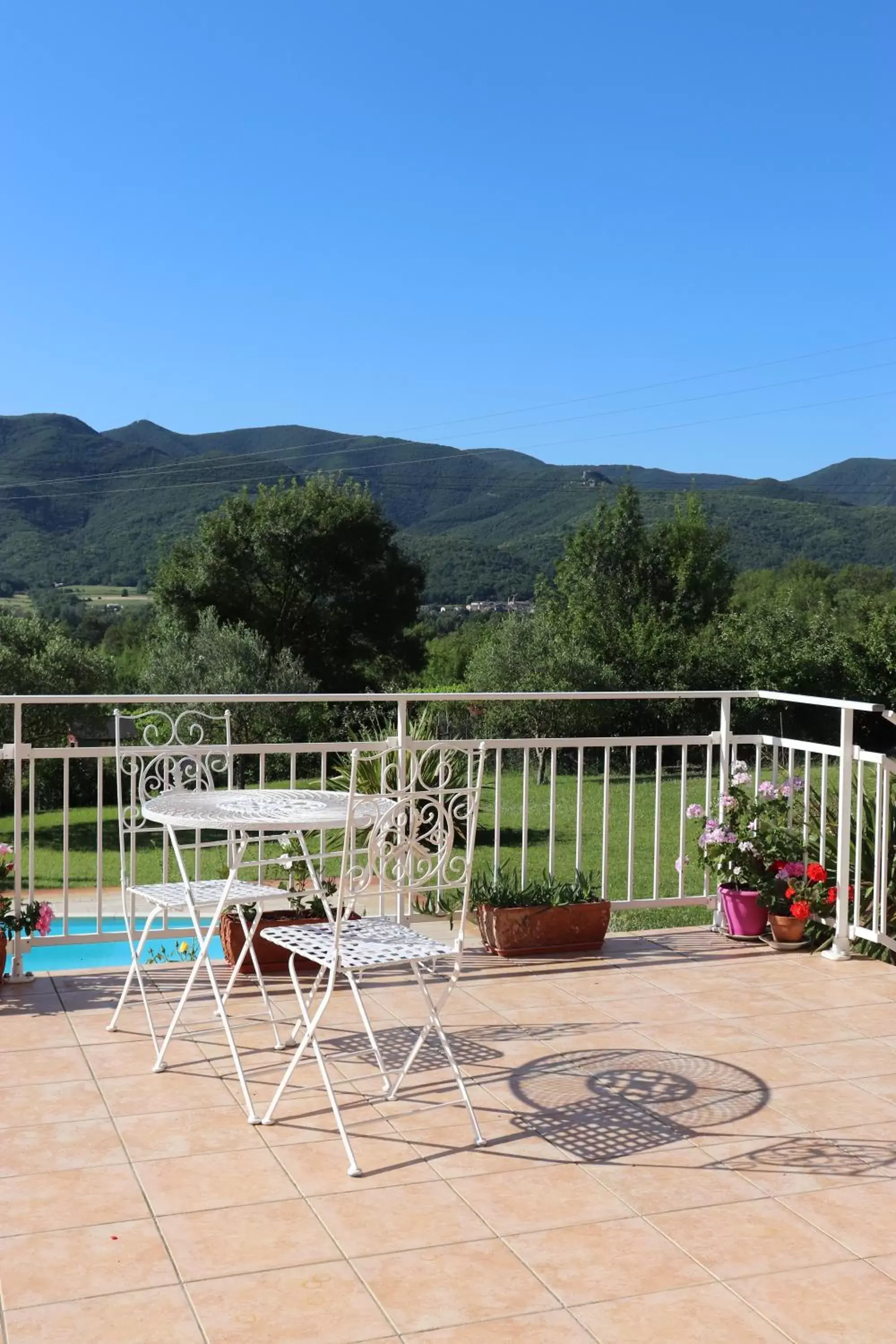 Balcony/Terrace in chambres d'hôtes du capimont