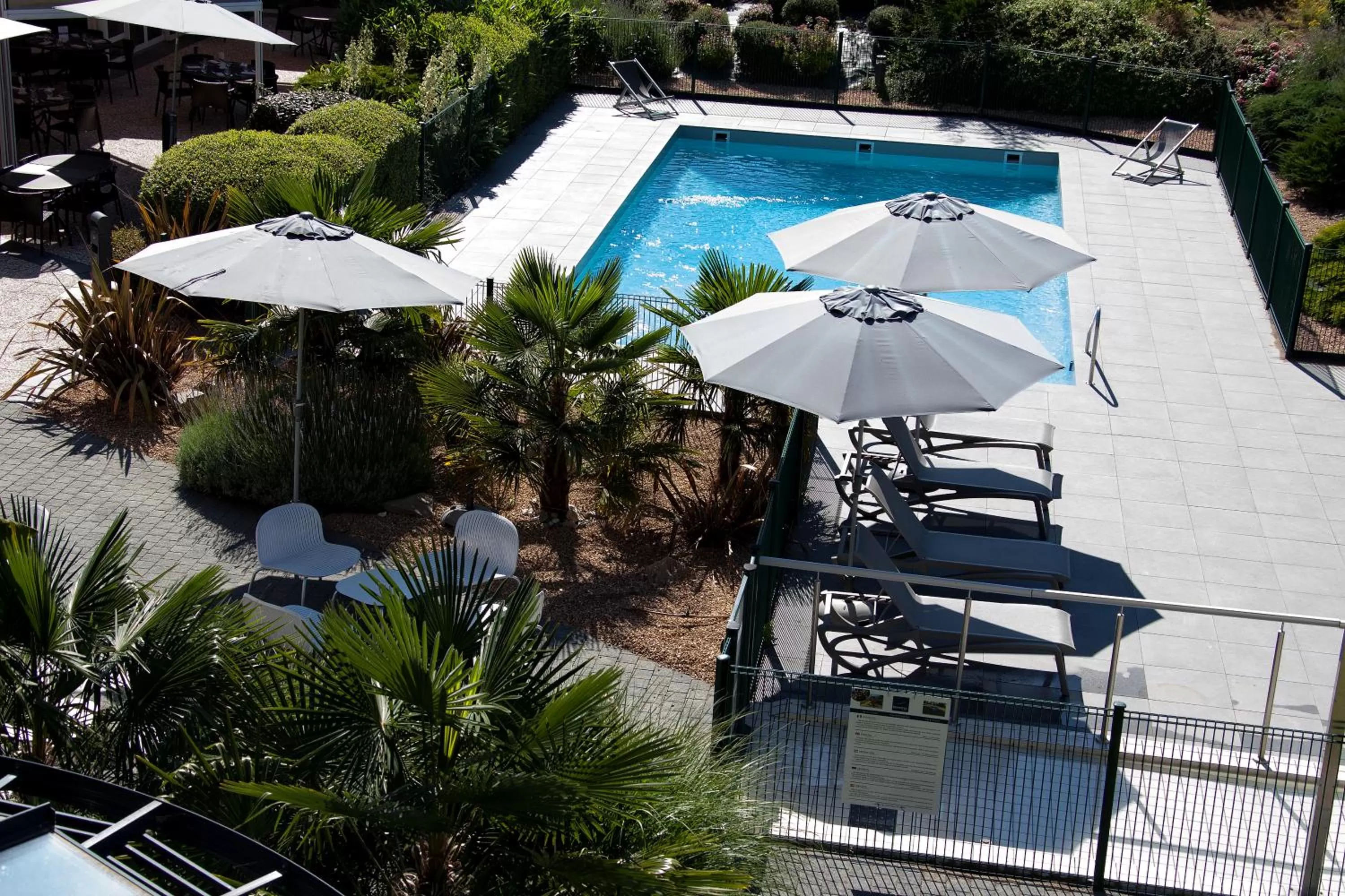 Pool view in Novotel Clermont-Ferrand