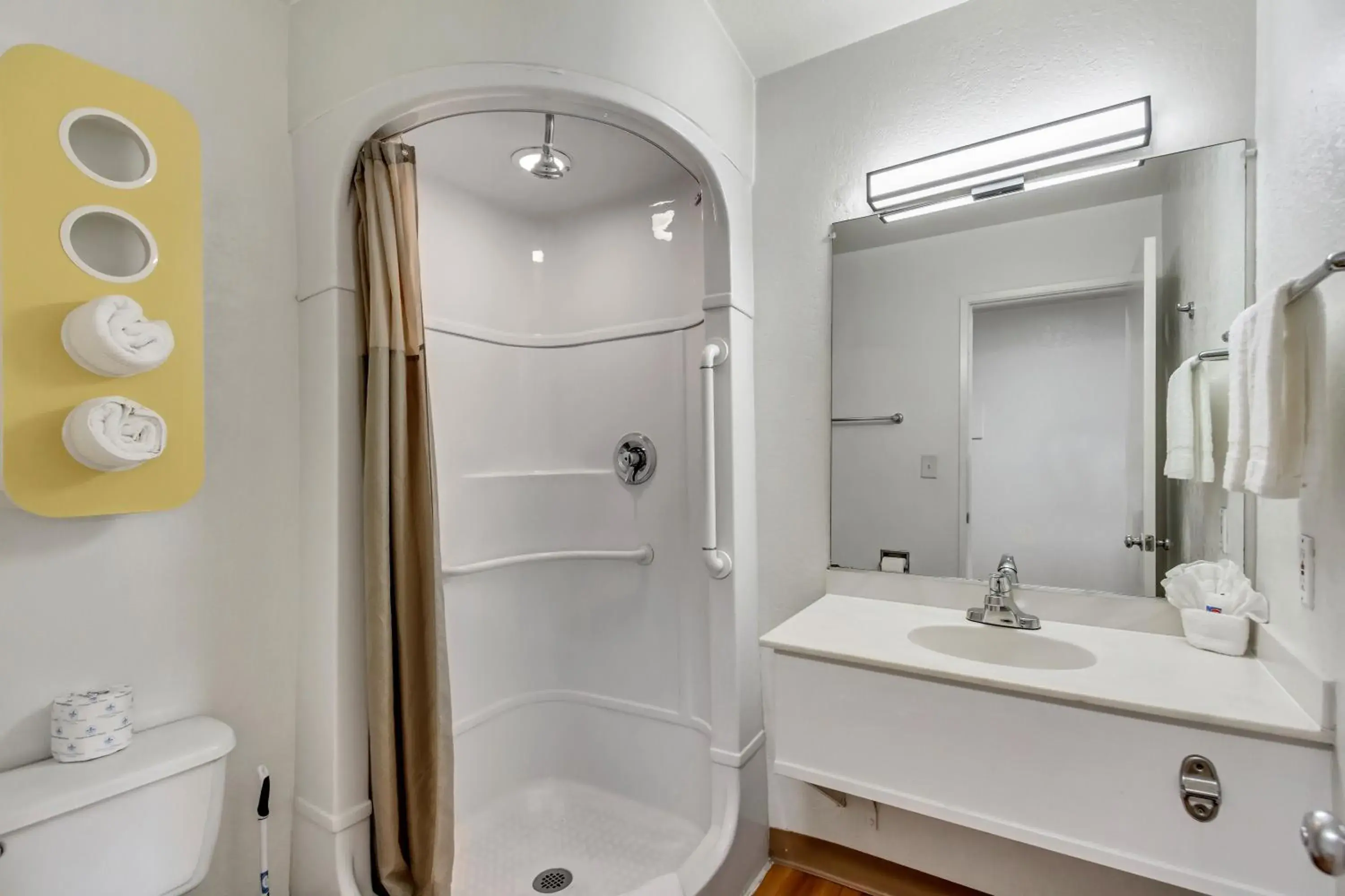 Shower, Bathroom in Motel 6 Ogden, UT- Downtown