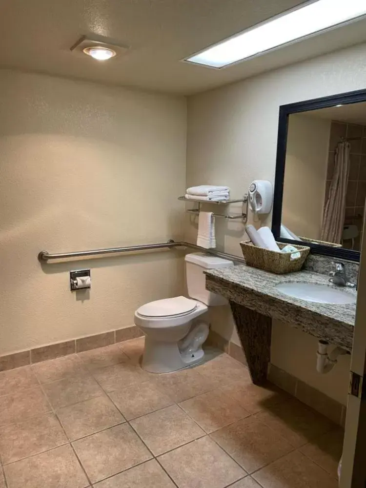 Bathroom in Coronado Motor Hotel, a Travelodge by Wyndham