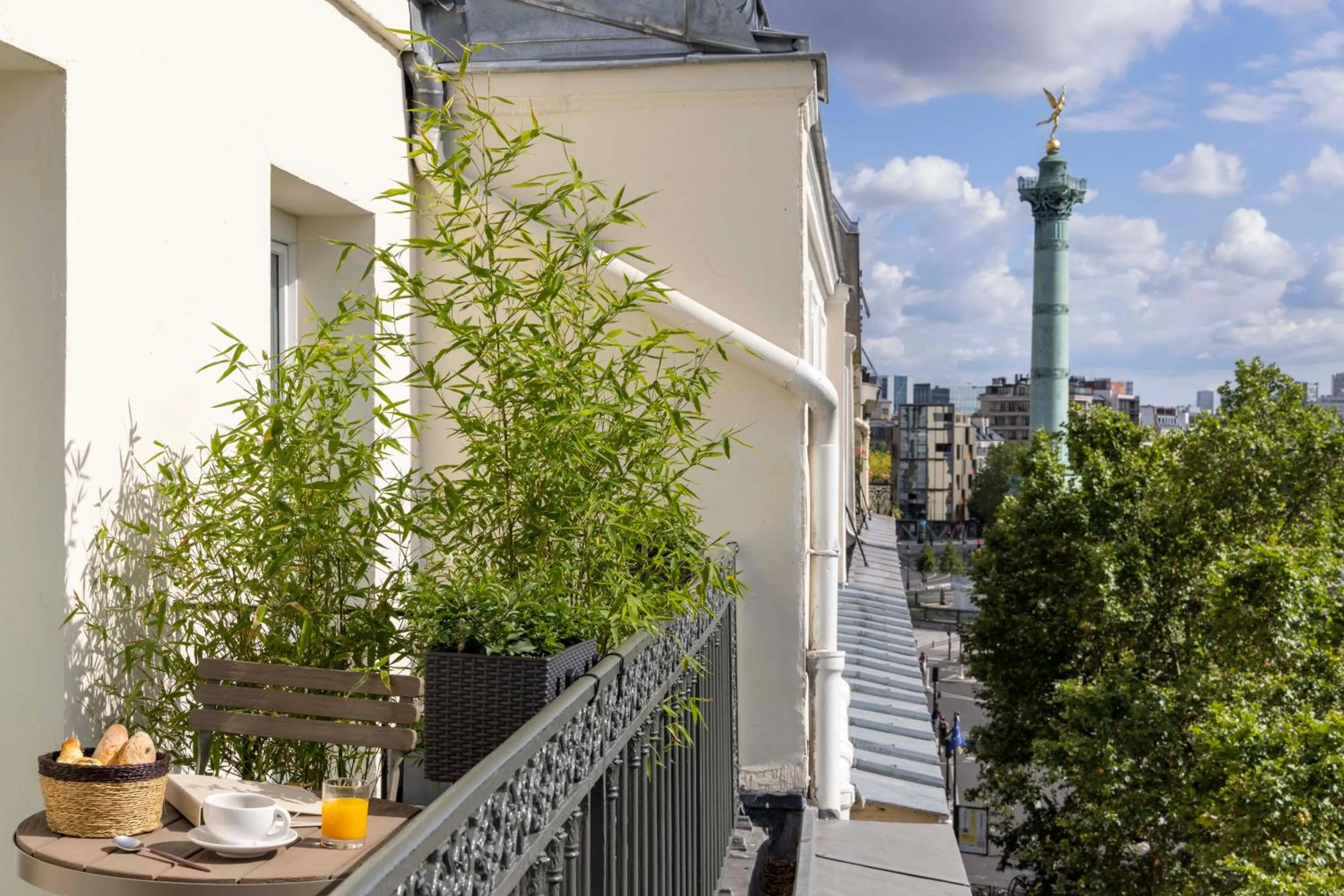 Balcony/Terrace in Le Petit Beaumarchais Hotel & Spa
