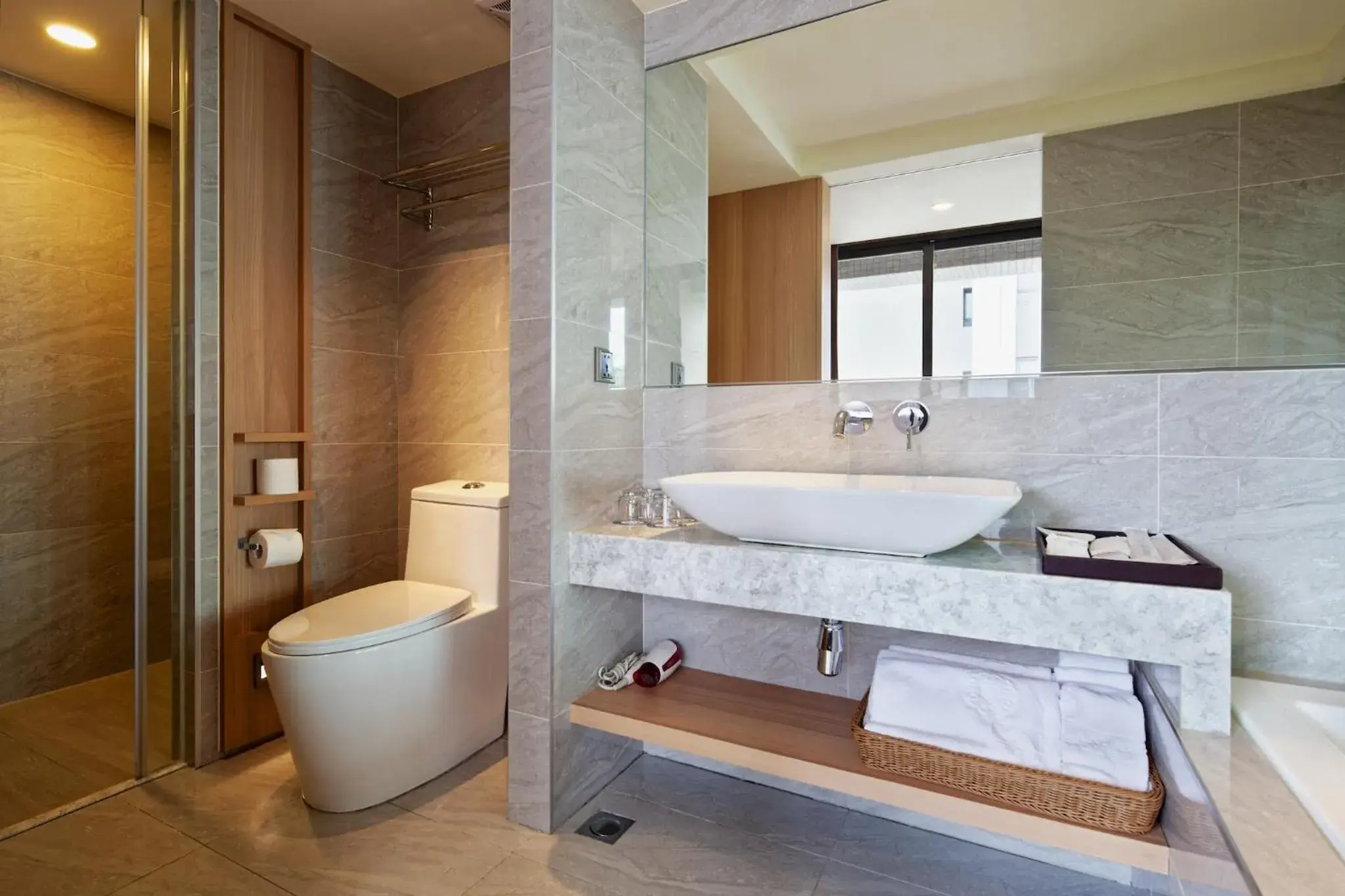 Toilet, Bathroom in La Maison Hotel
