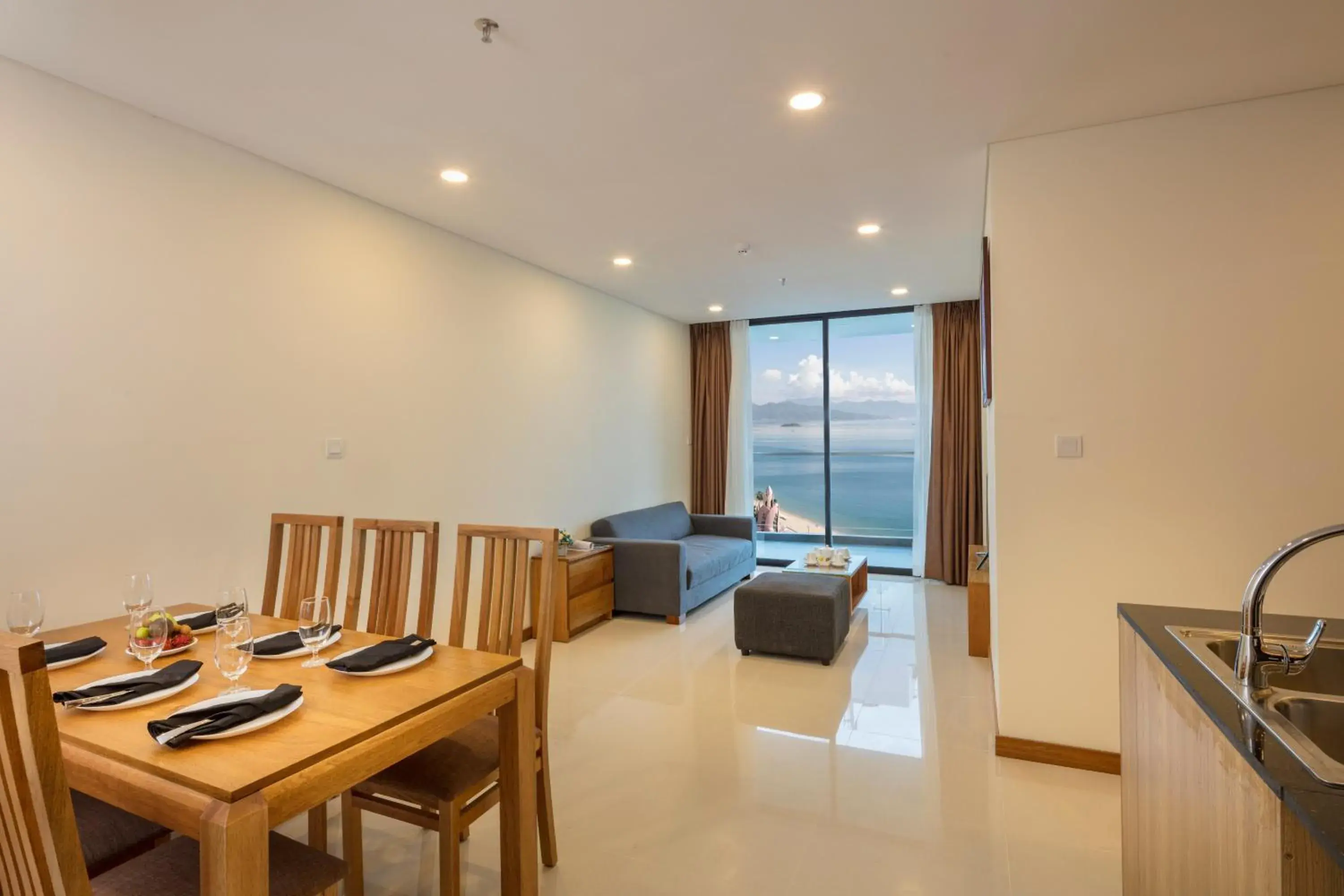 Living room, Dining Area in Holi Beach Hotel & Apartments