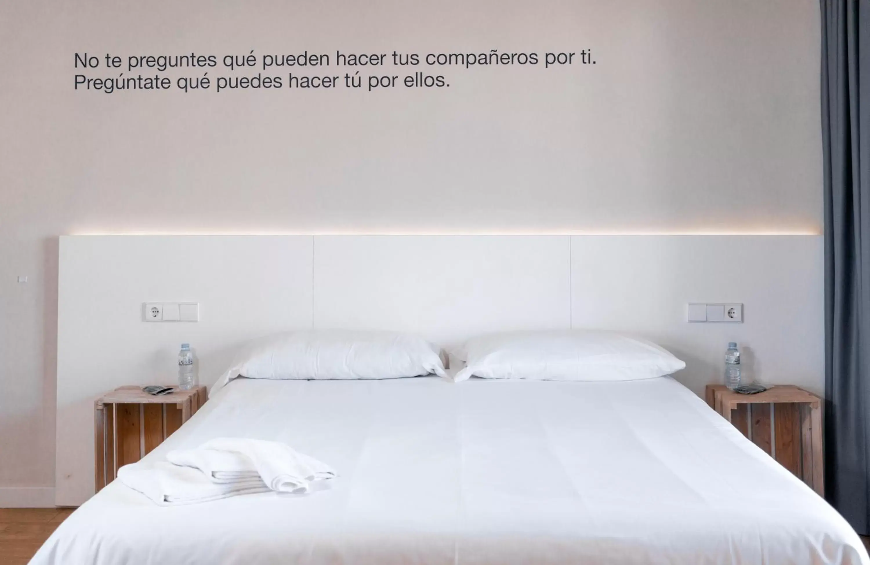 Bed in Dynamic Hotels Caldetes Barcelona