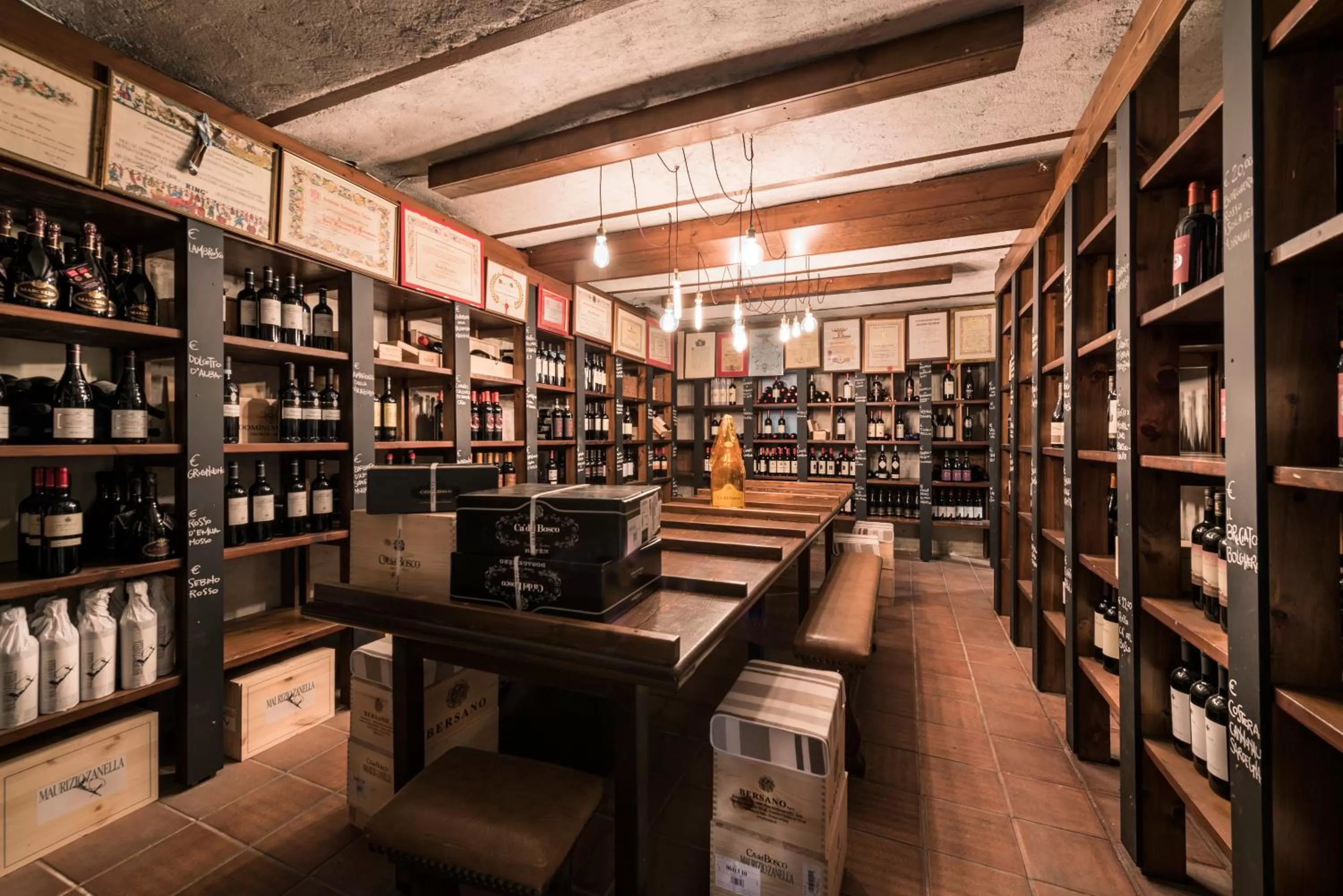 Alcoholic drinks in La Casa del Mulino