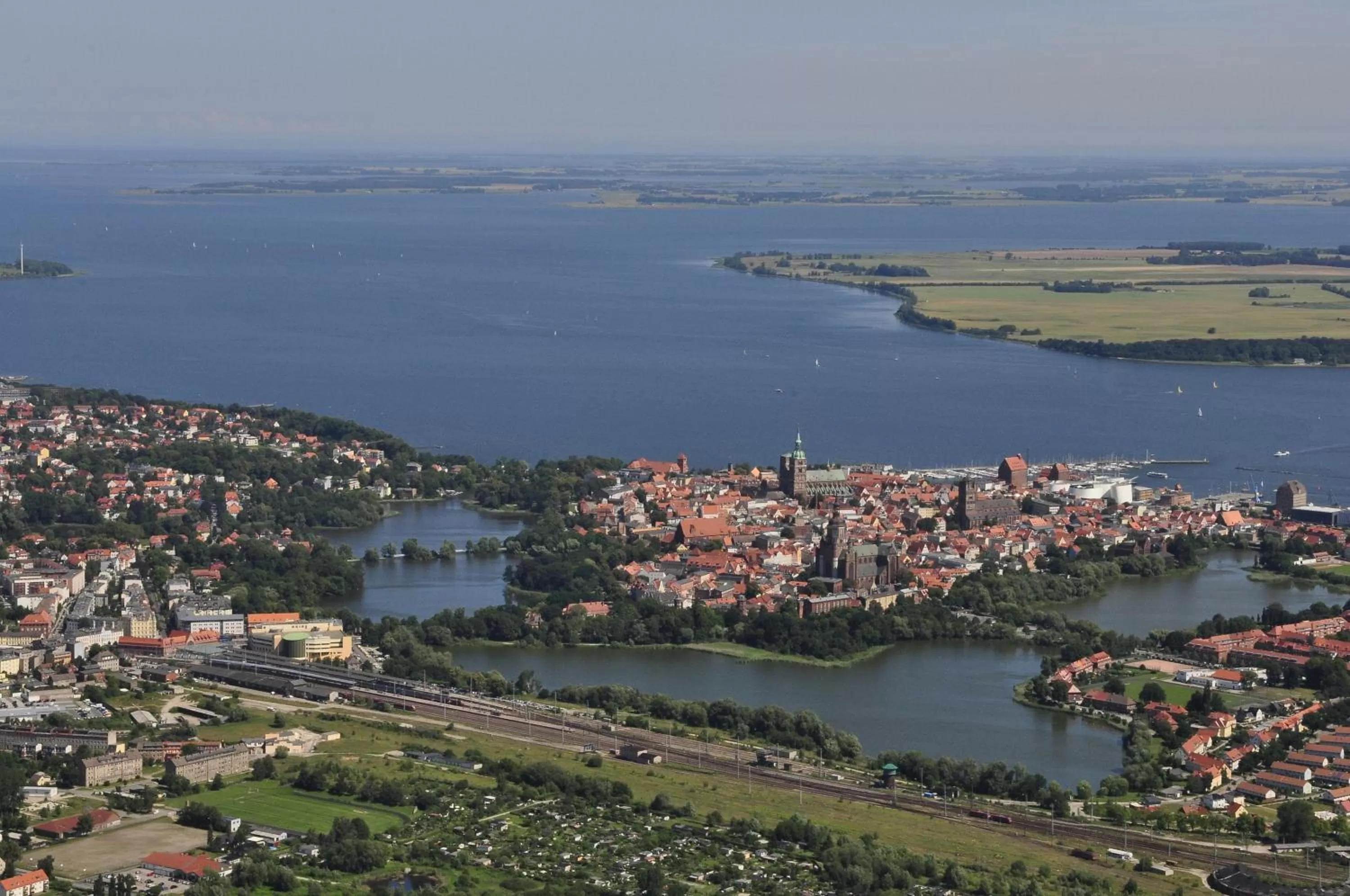 Bird's eye view in Hotel Hafenresidenz Stralsund